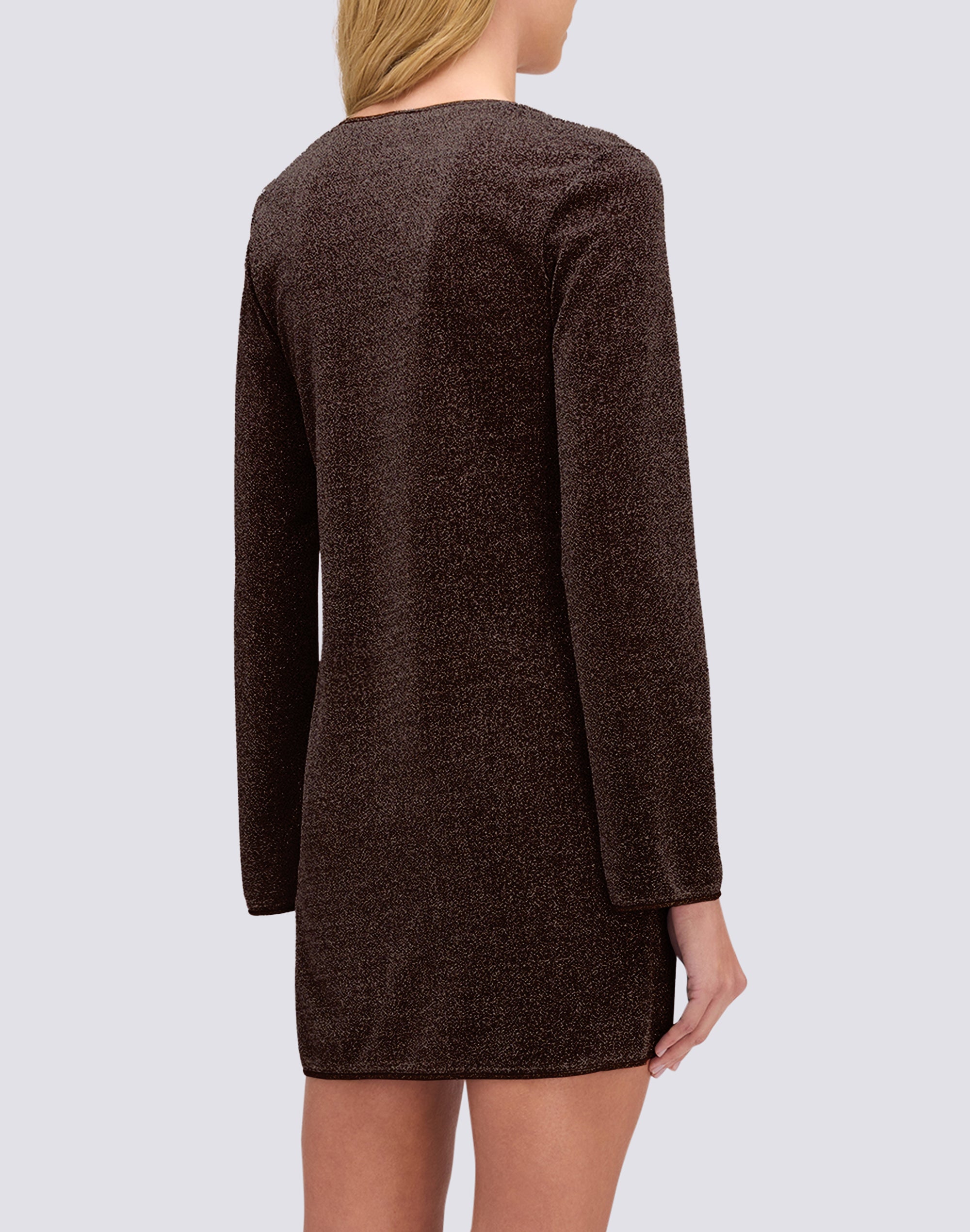 sundek-abito-corto-donna-in-lurex-con-scollo-profondo-w259drl6100 image 2