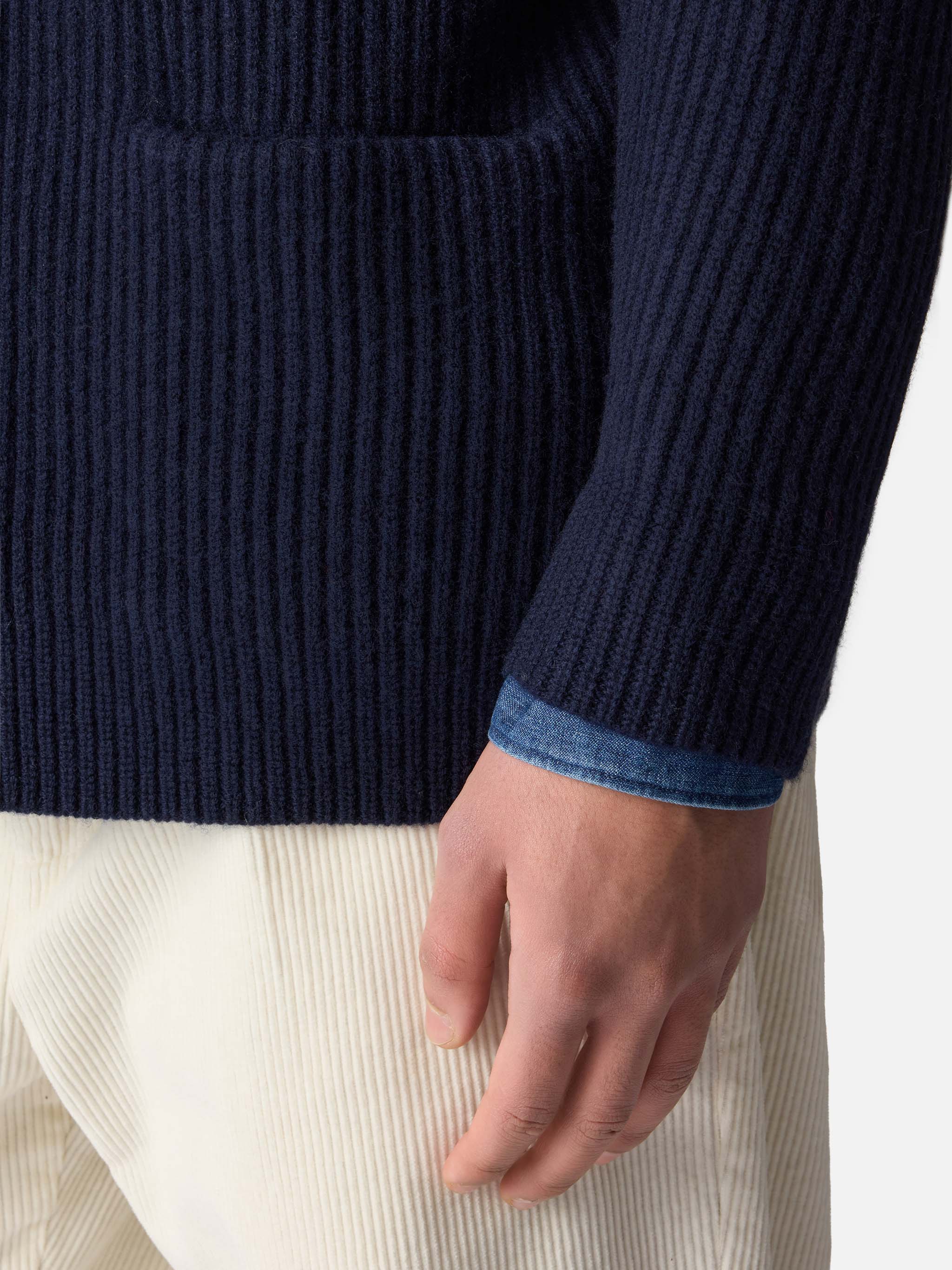 mc2-saint-barth-cardigan-uomo-burford-blu-con-collo-a-scialle-e-patch image 4