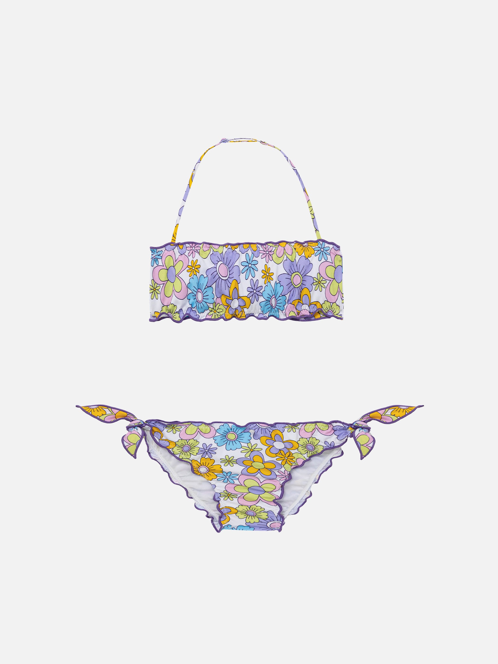 mc2-saint-barth-bikini-a-fascia-da-bambina-fiori-multicolore-su-bianco image 1