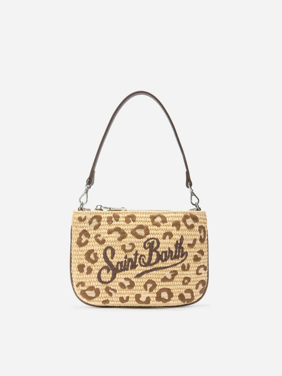 mc2-saint-barth-mini-parisienne-pouch-leopardata-ricamata-con-manico-a-spalla-re image 1