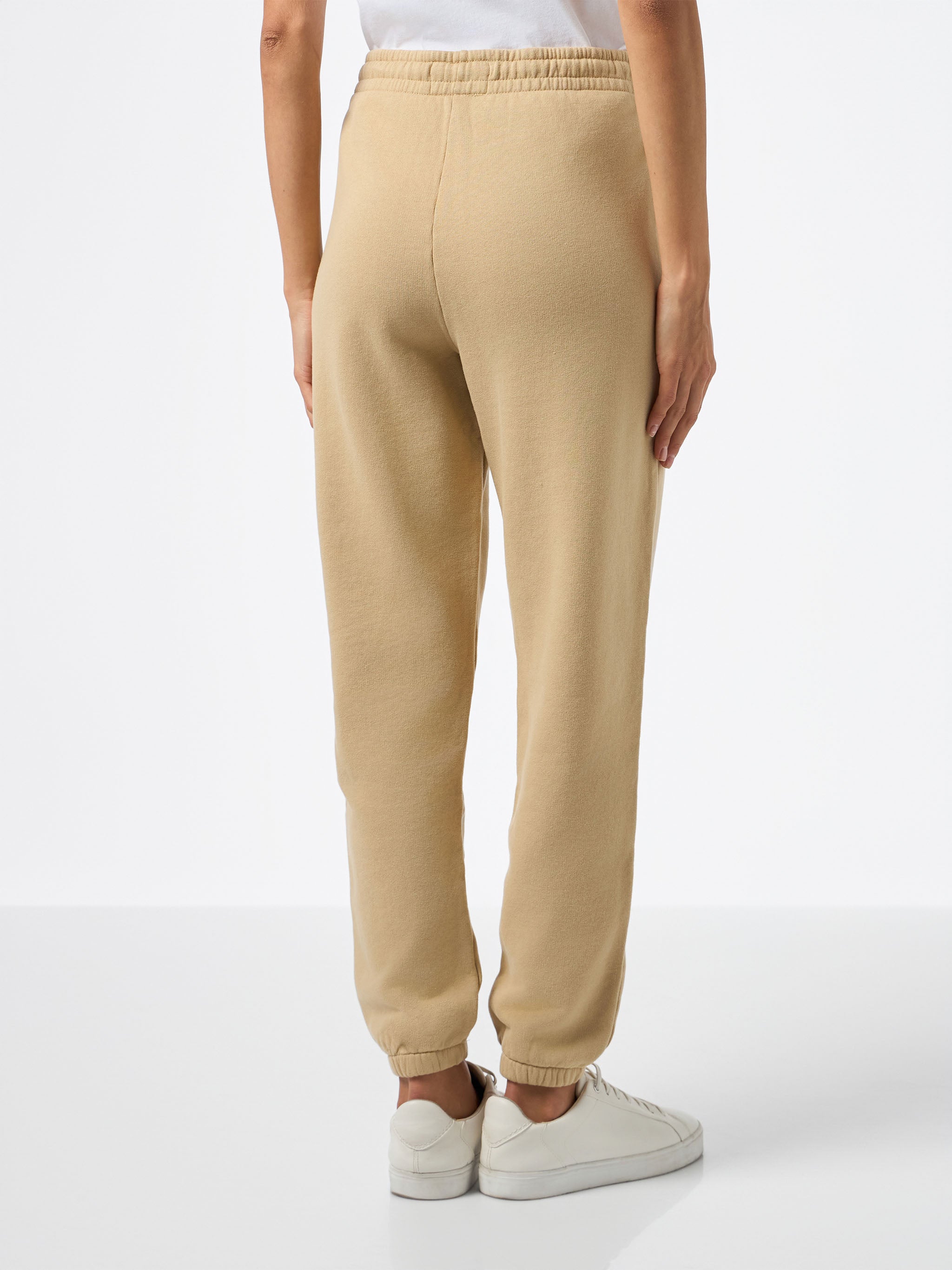 mc2-saint-barth-odalys-pantaloni-jogger-in-felpa-di-cotone-beige-donna image 4