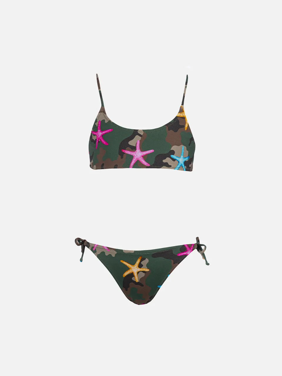mc2-saint-barth-jaiden-bikini-bralette-bambina-mimetico-con-stella-marina image 1