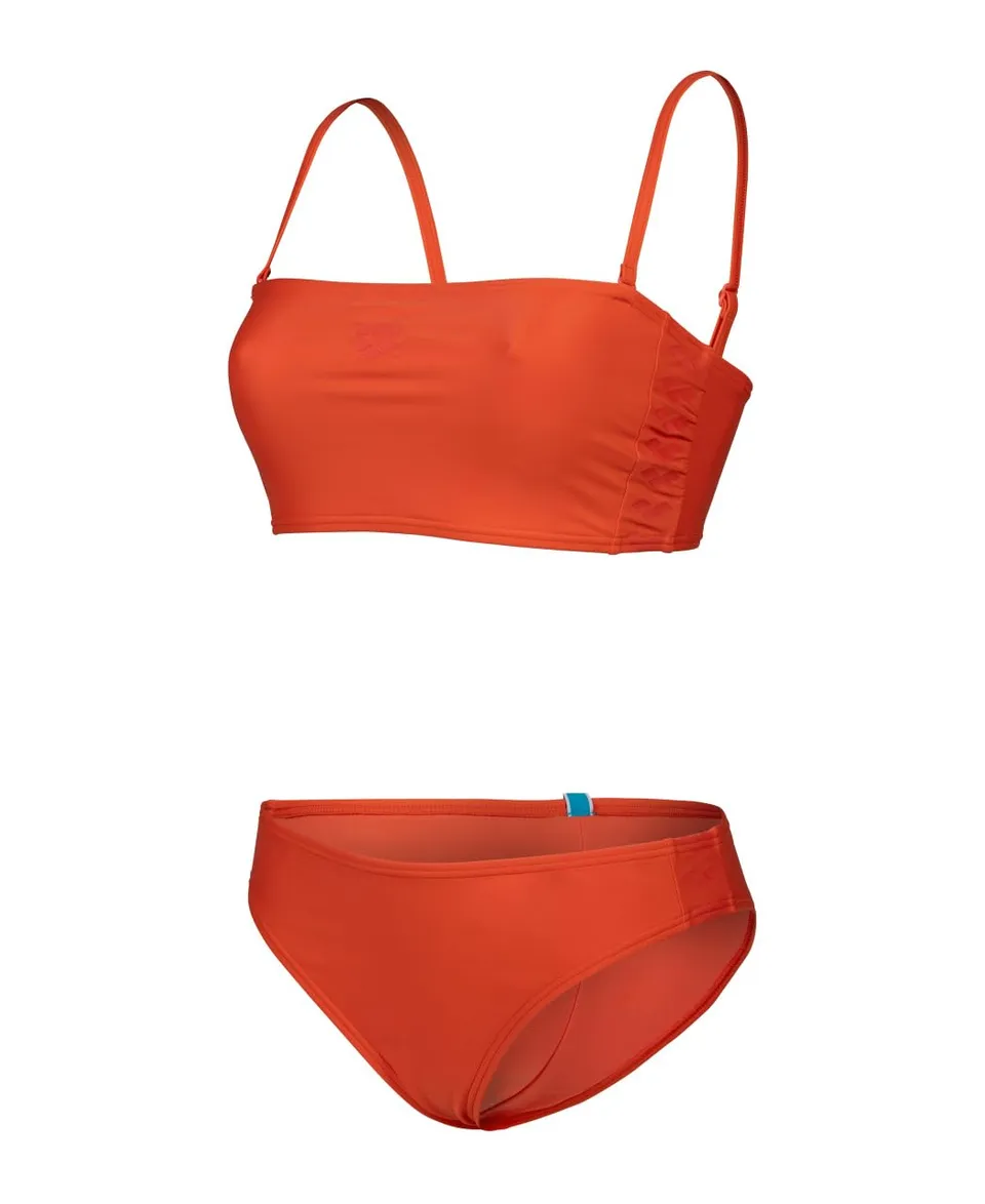 arena-team-stripe-bikini-bandeau-due-pezzi-donna image 1