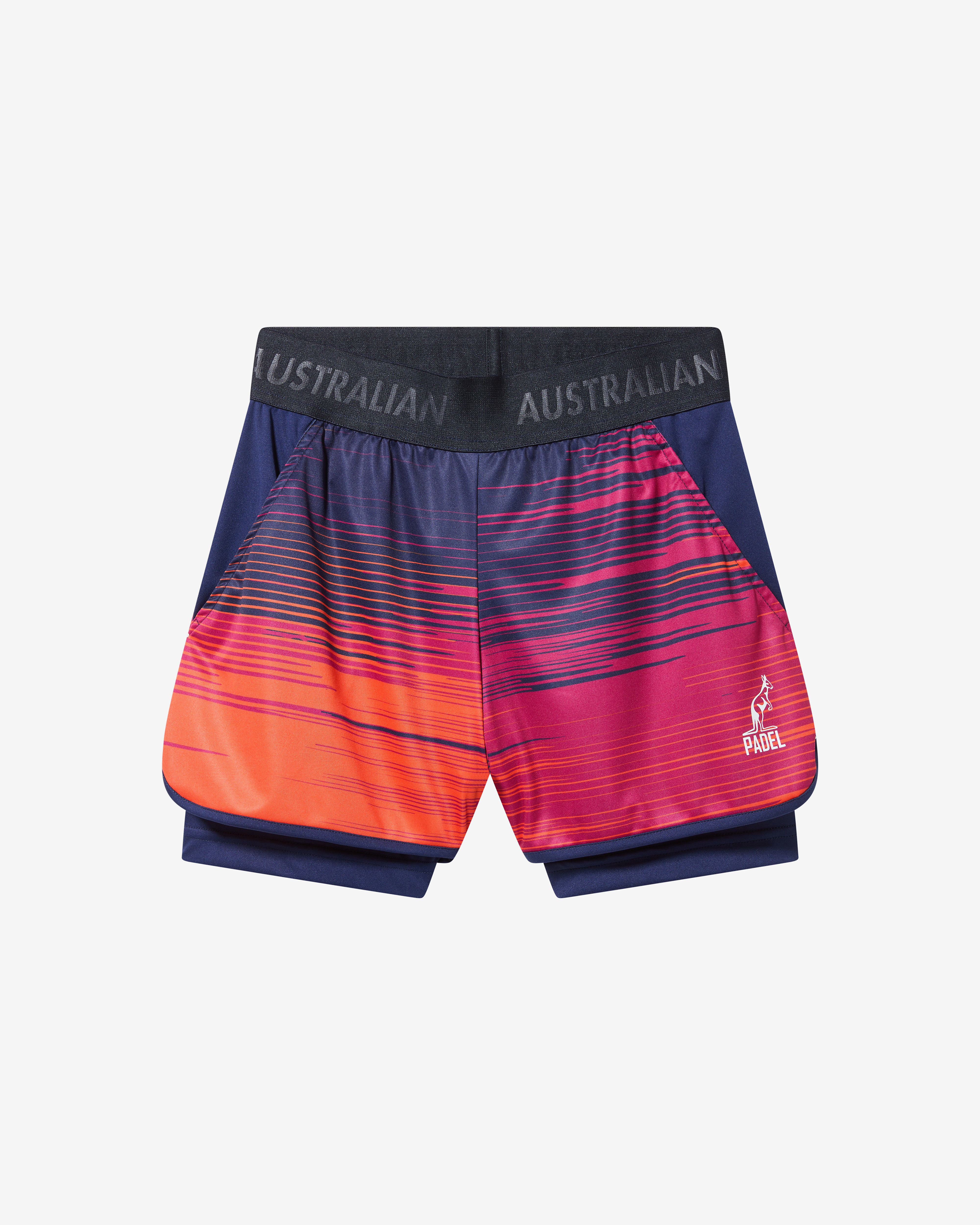 australian-gradient-lines-short-pantaloncino-padel-blu-cosmo image 5
