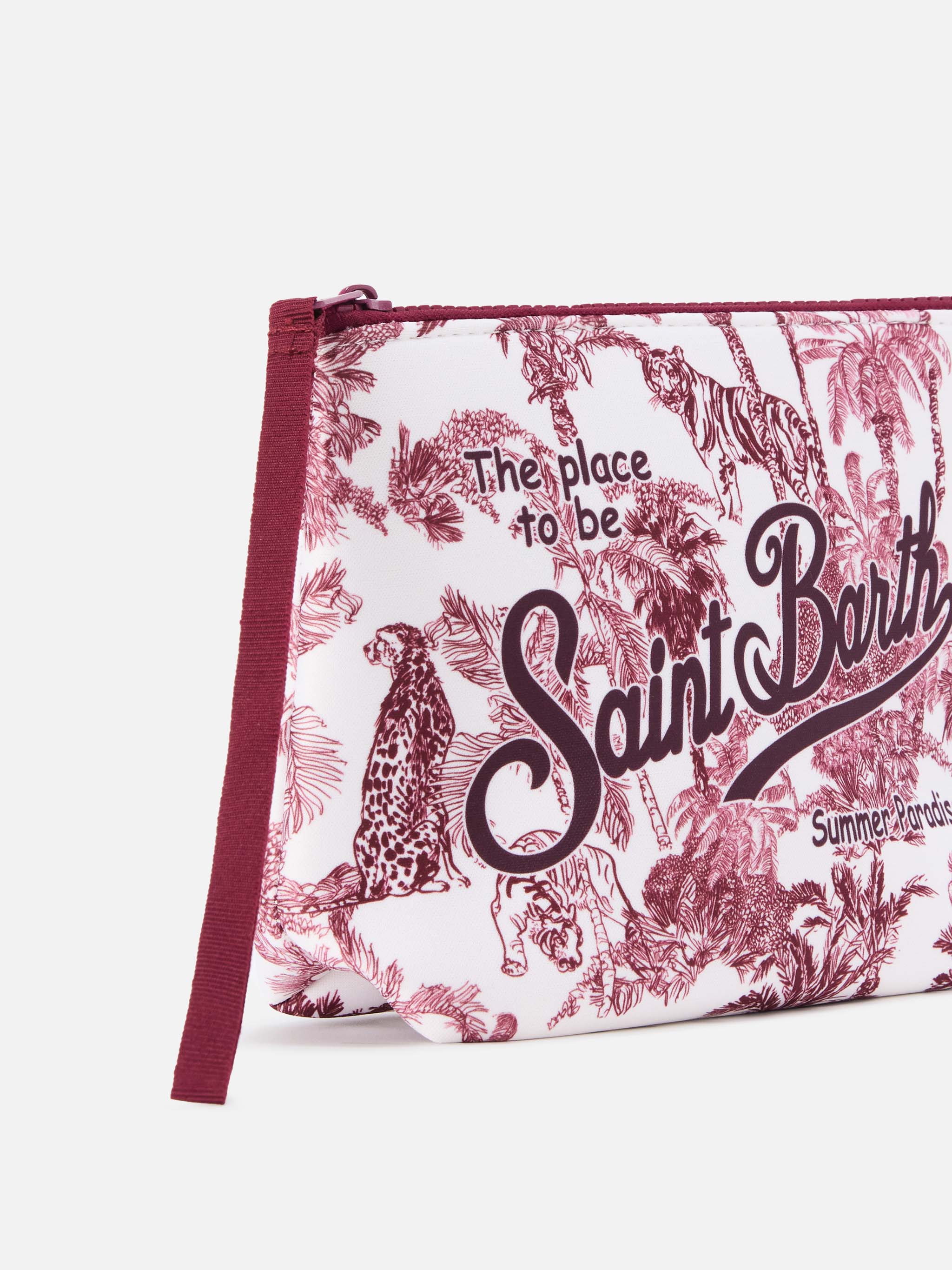pochette-mc2-saint-barth-aline-in-tessuto-scuba-con-stampa-toile-de-jouy-bordeau image 2
