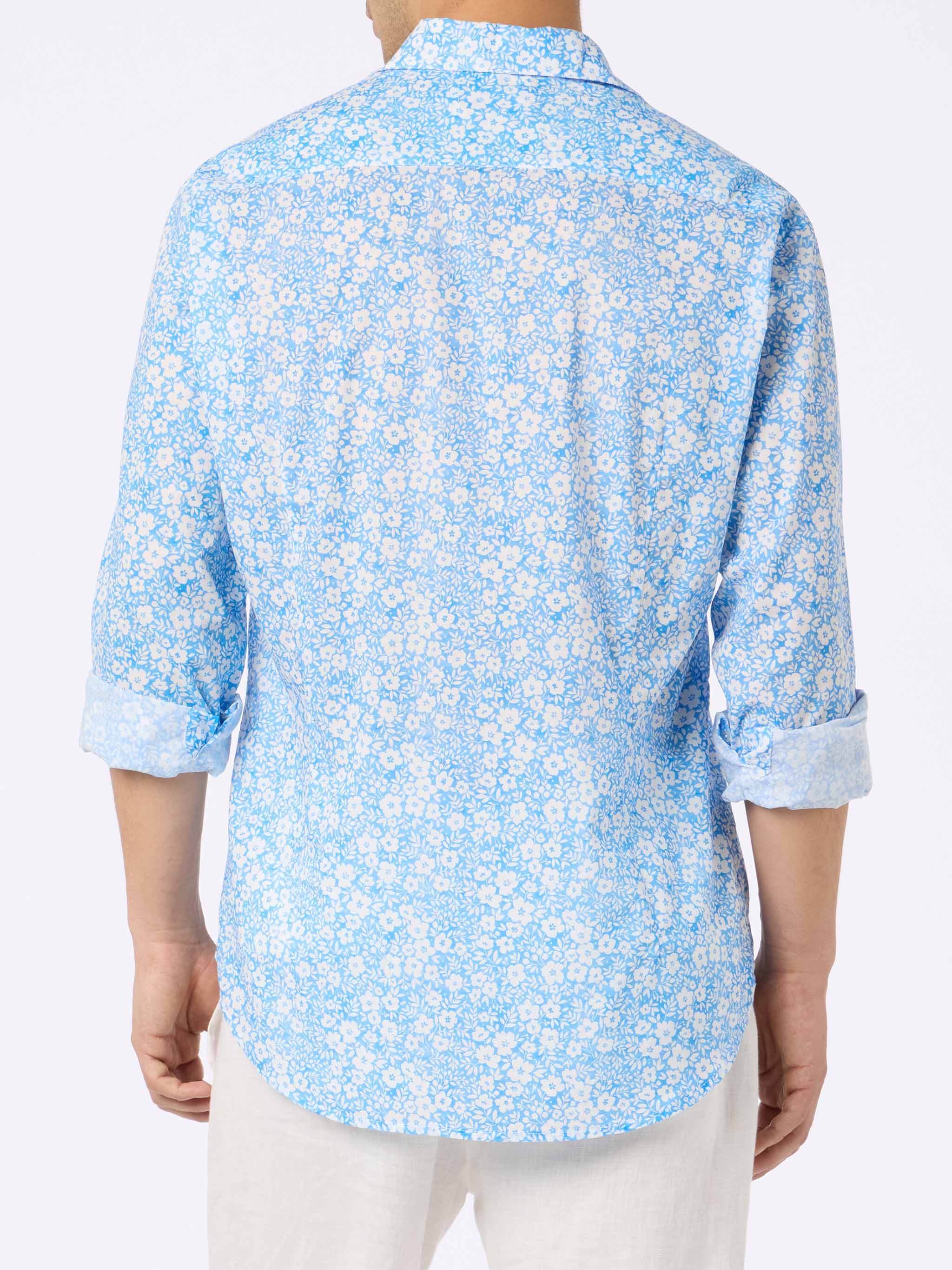 mc2-saint-barth-camicia-sikelia-in-mussola-di-cotone-a-micro-fiori-multicolor image 3