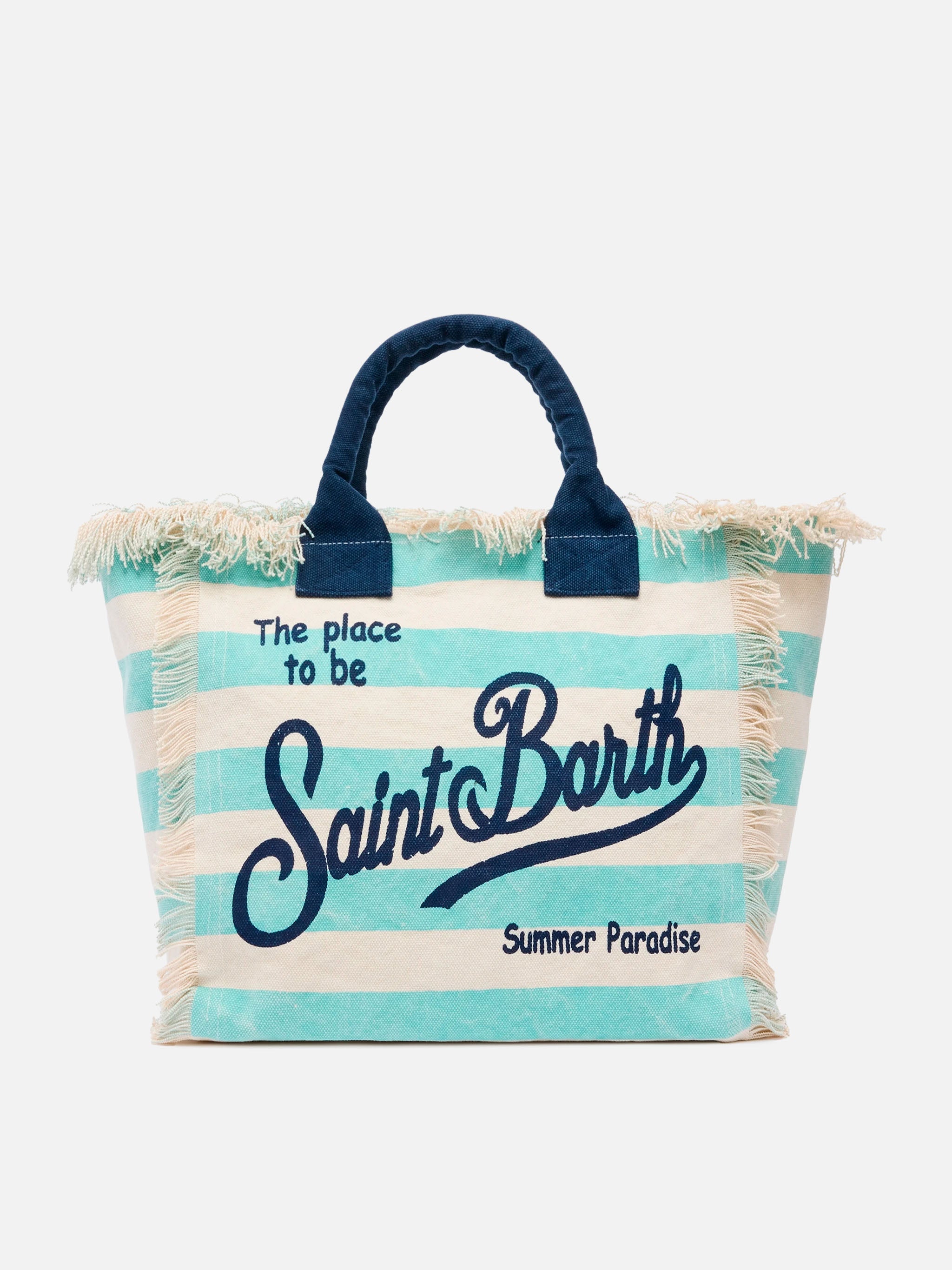 mc2-saint-barth-vanity-borsa-a-spalla-canvas-cotone-righe-verde-acqua image 1