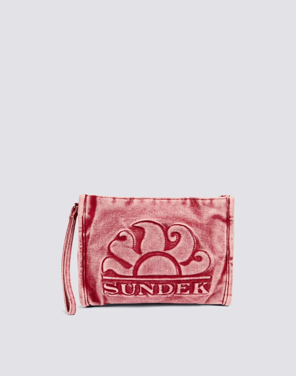 sundek-pochette-donna-in-cotone-canvas-tinto-capo-con-passamano image 1