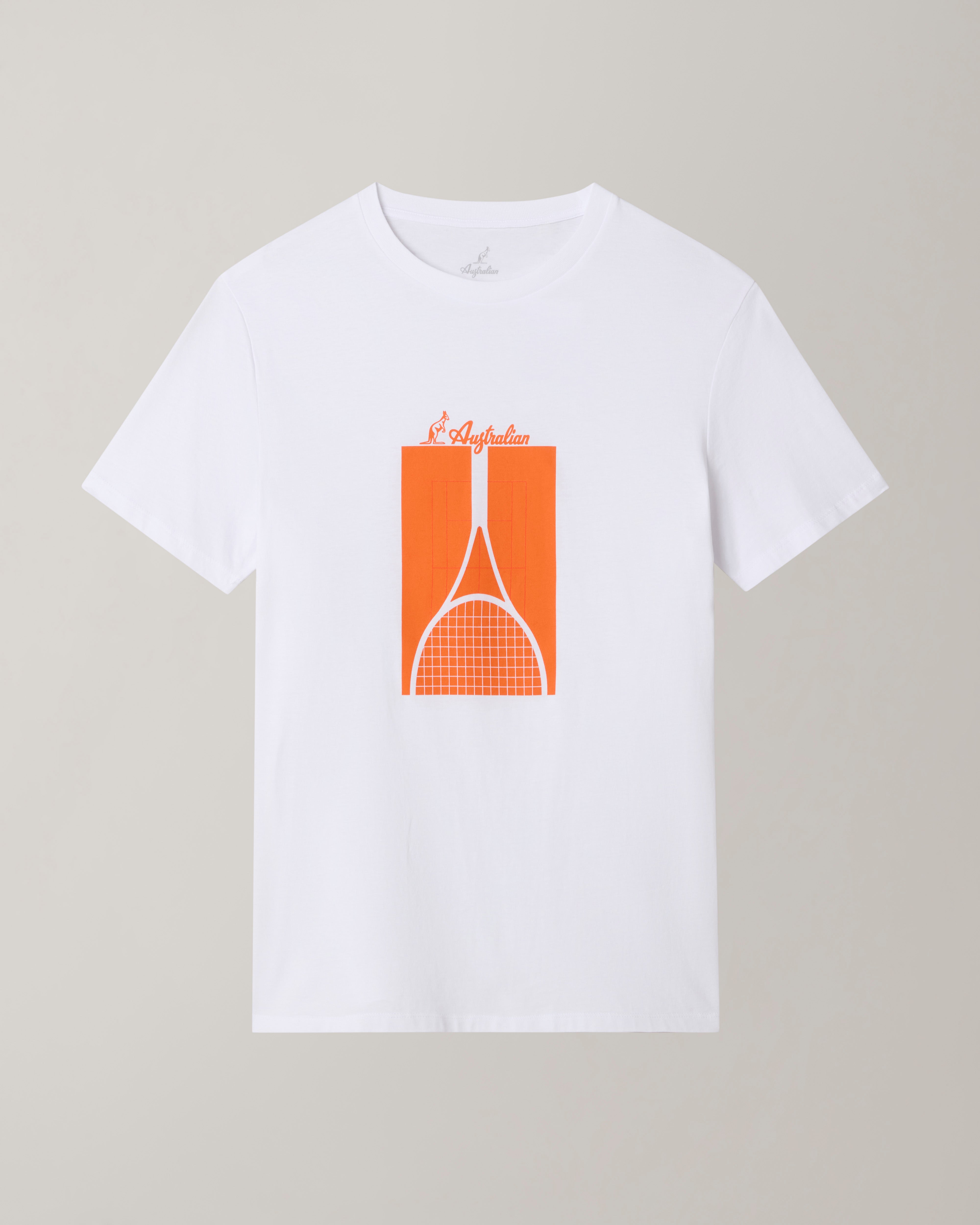 australian-raquet-court-t-shirt-in-cotone-bianca-regular-fit image 5