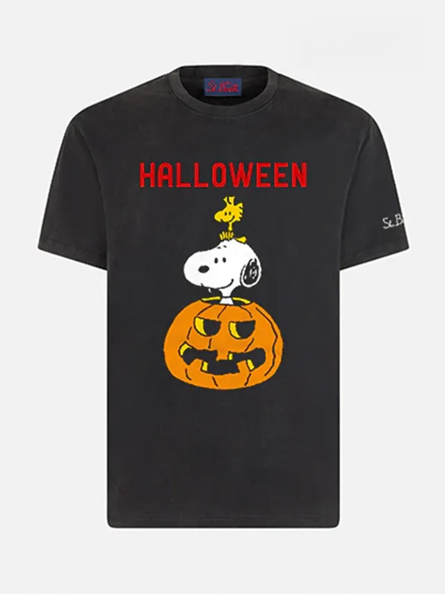 mc2-saint-barth-t-shirt-arnott-snoopy-halloween-special-edition-nera image 1
