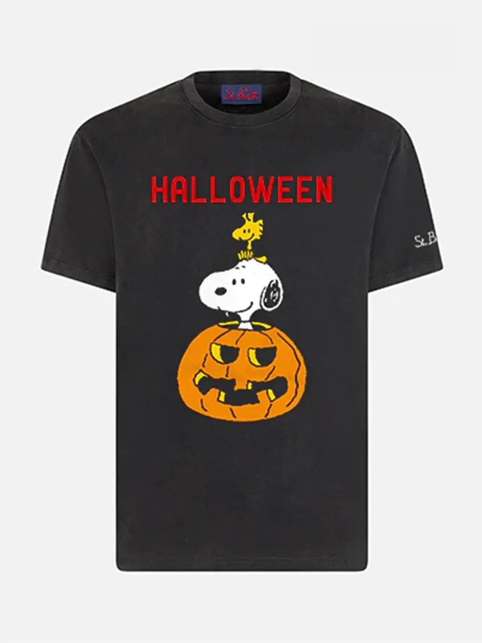 mc2-saint-barth-t-shirt-arnott-snoopy-halloween-special-edition-nera image 1