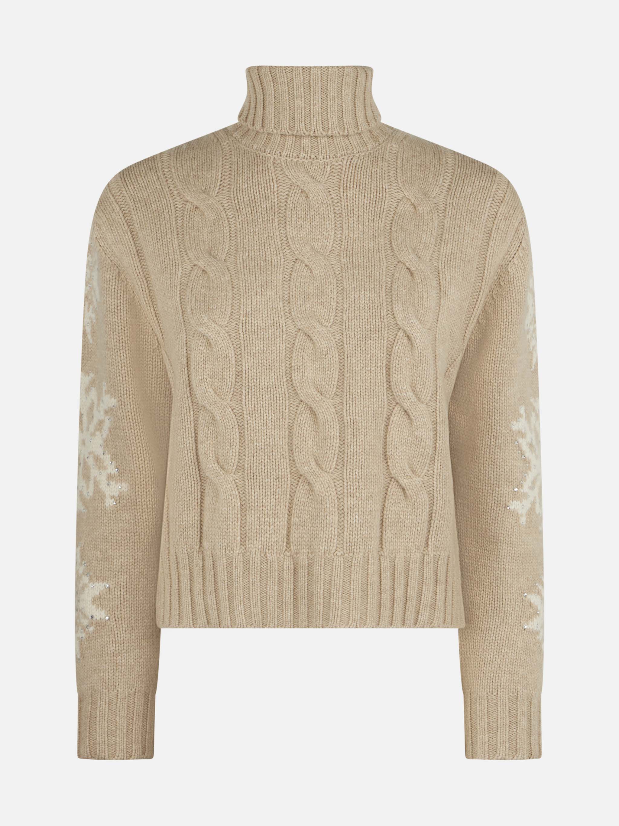 mc2-saint-barth-adler-maglia-collo-alto-beige-con-strass image 4
