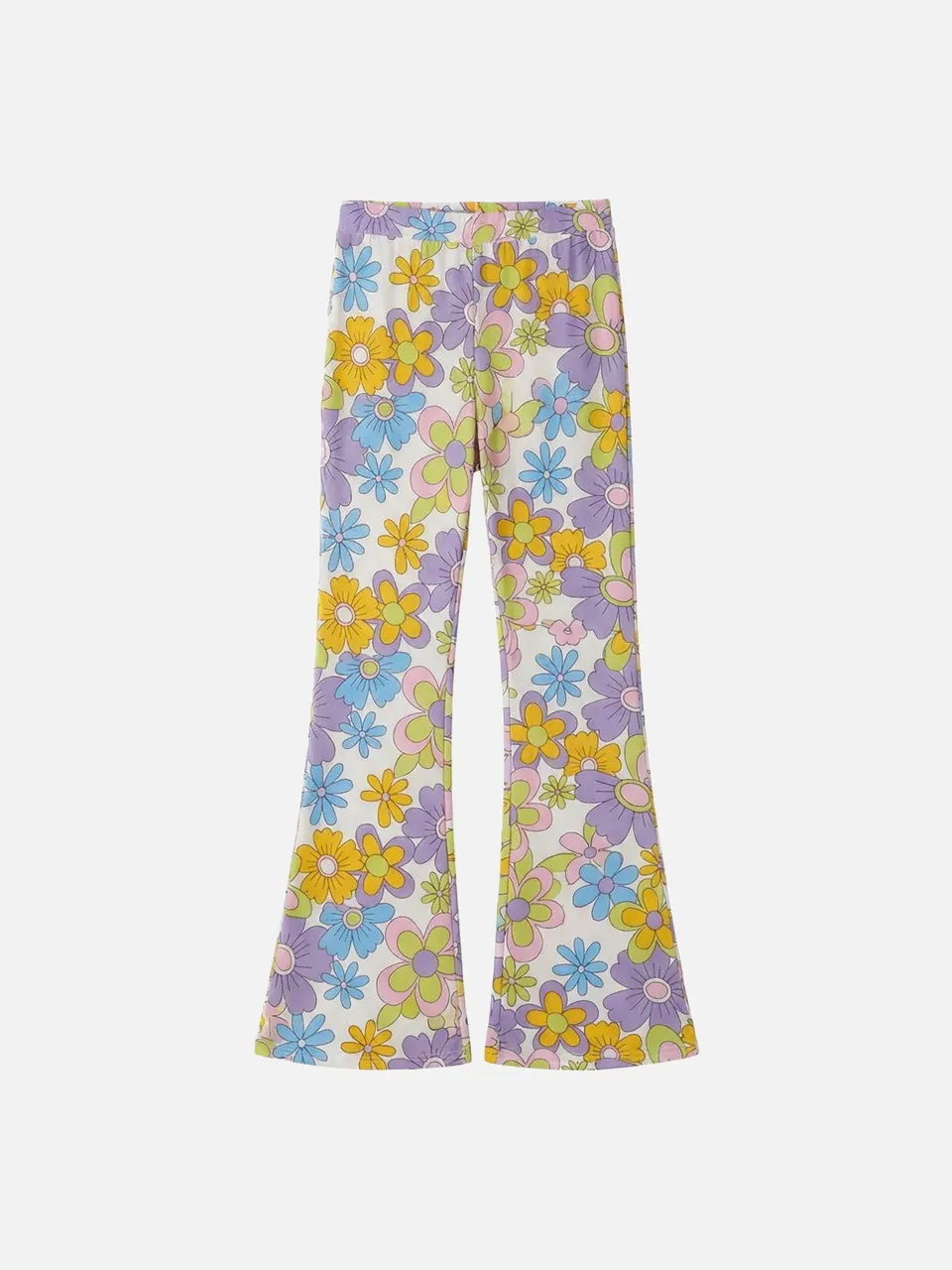 mc2-saint-barth-gwenda-jr-pantaloni-flare-bambina-stampa-fiori-hippie image 1