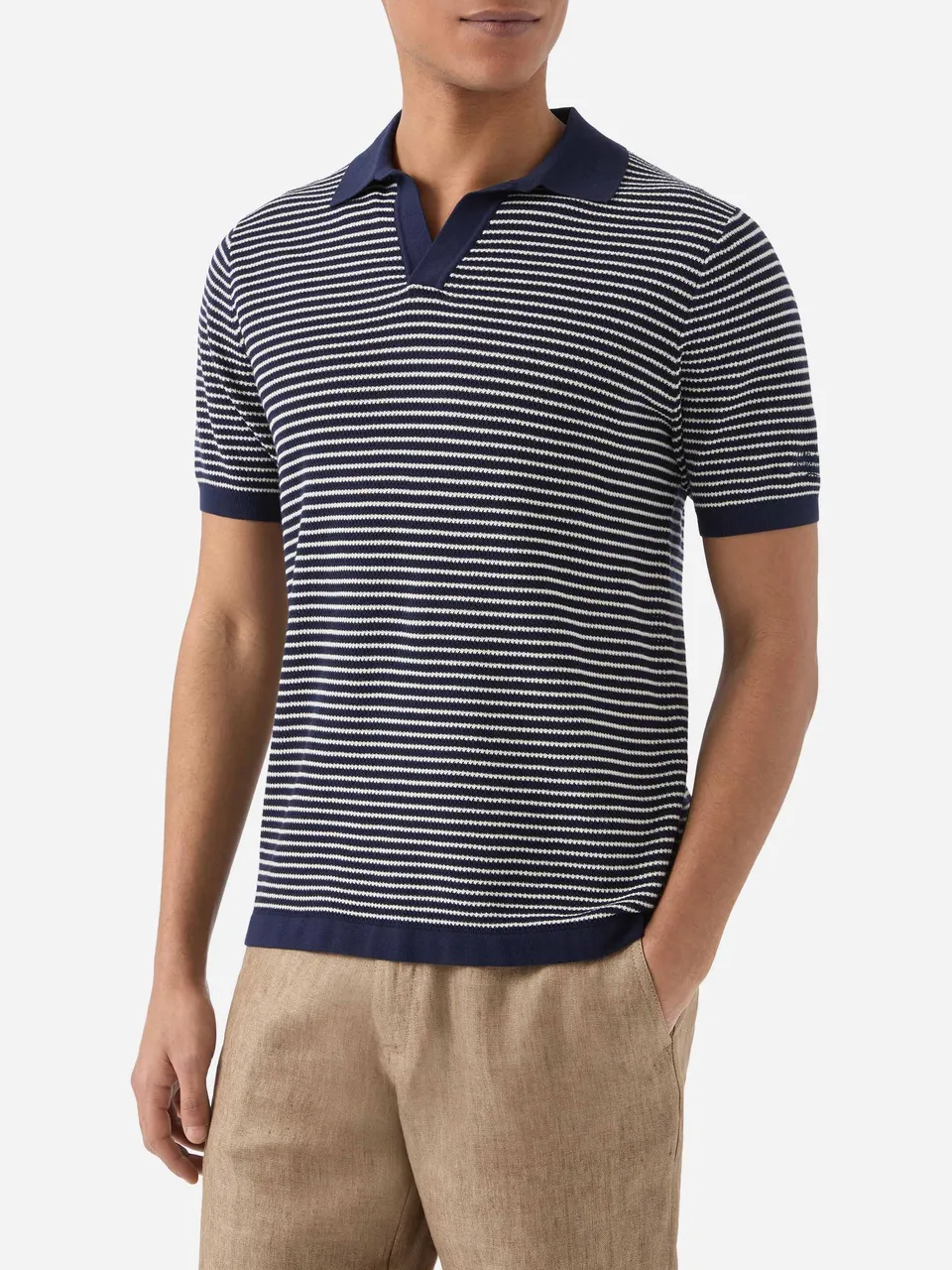 mc2-saint-barth-polo-sloan-in-cotone-pregiato-high-twist-a-righe-bianche-e-blu-u image 1