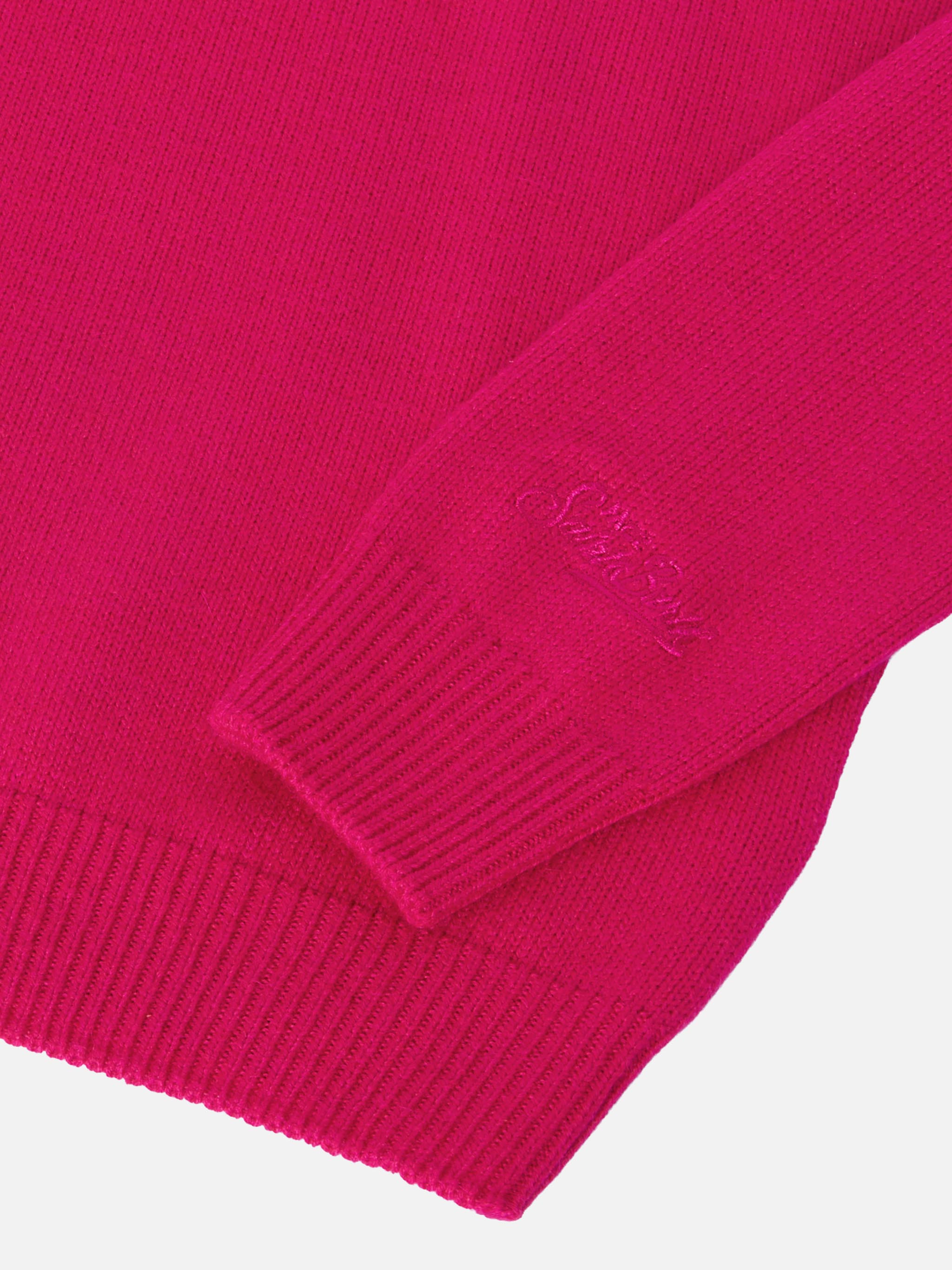mc2-saint-barth-princess-maglione-girocollo-bambina-in-misto-cashmere-fucsia-con image 4