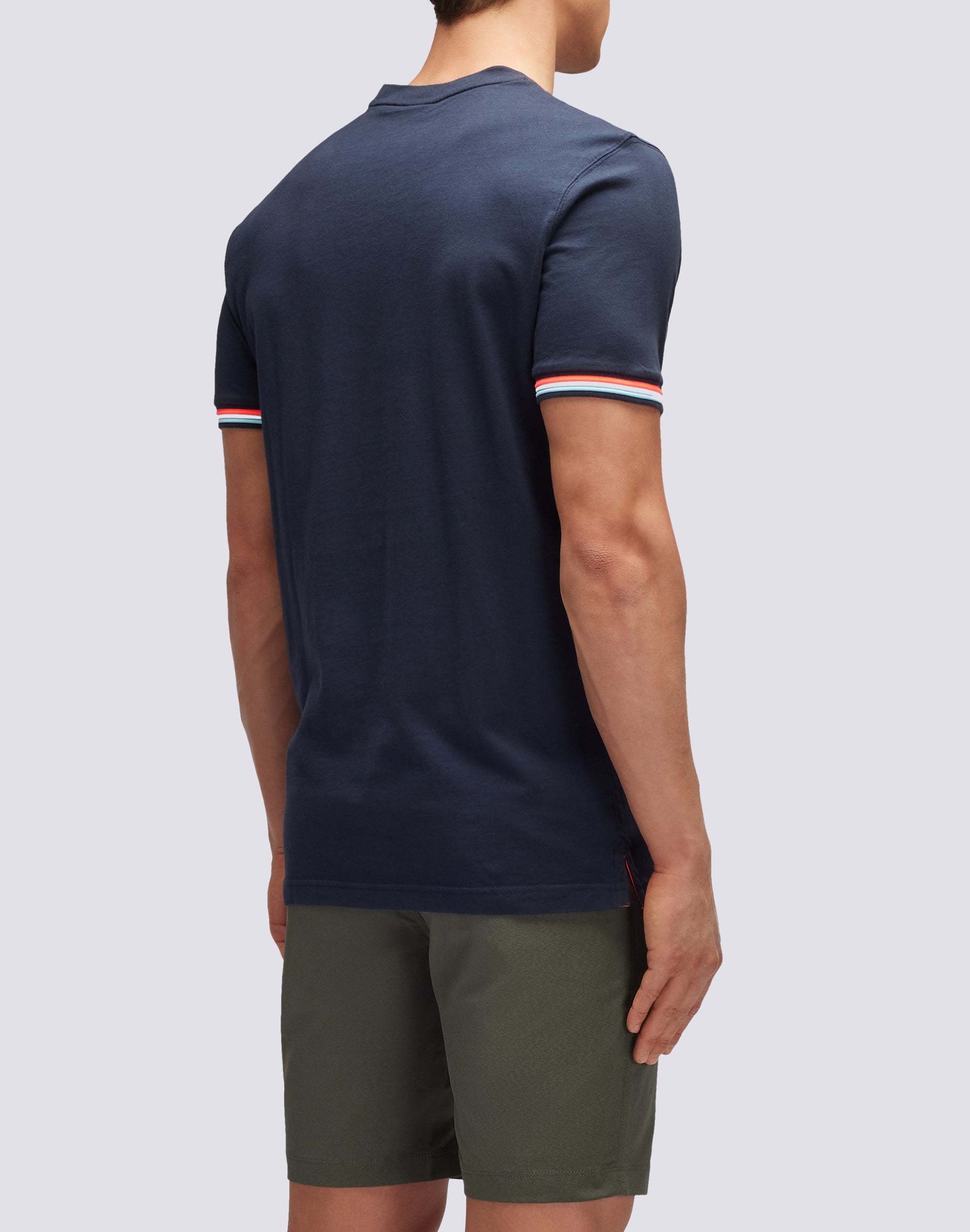 sundek-t-shirt-finn-uomo-girocollo-con-taschino-tricolor image 2