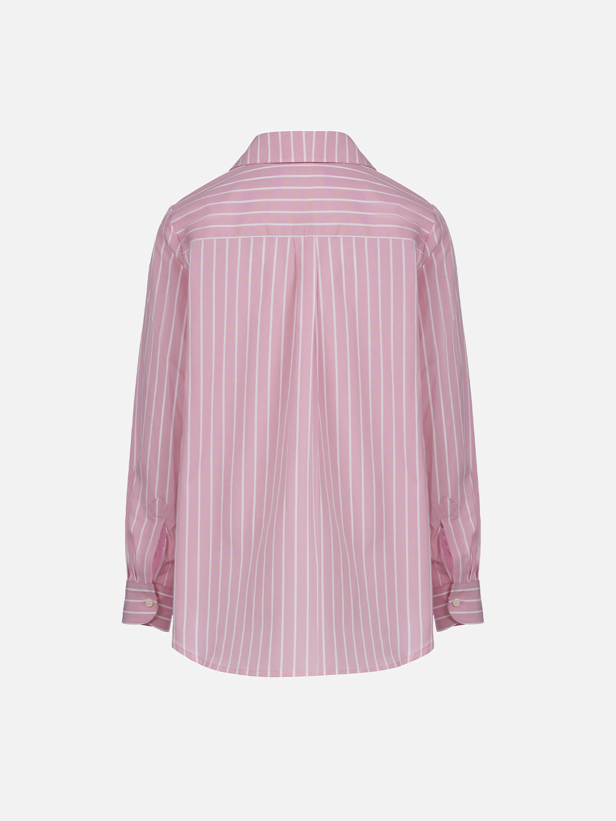 mc2-saint-barth-mini-brigitte-camicia-over-bambina-cotone-riga-rosa image 2