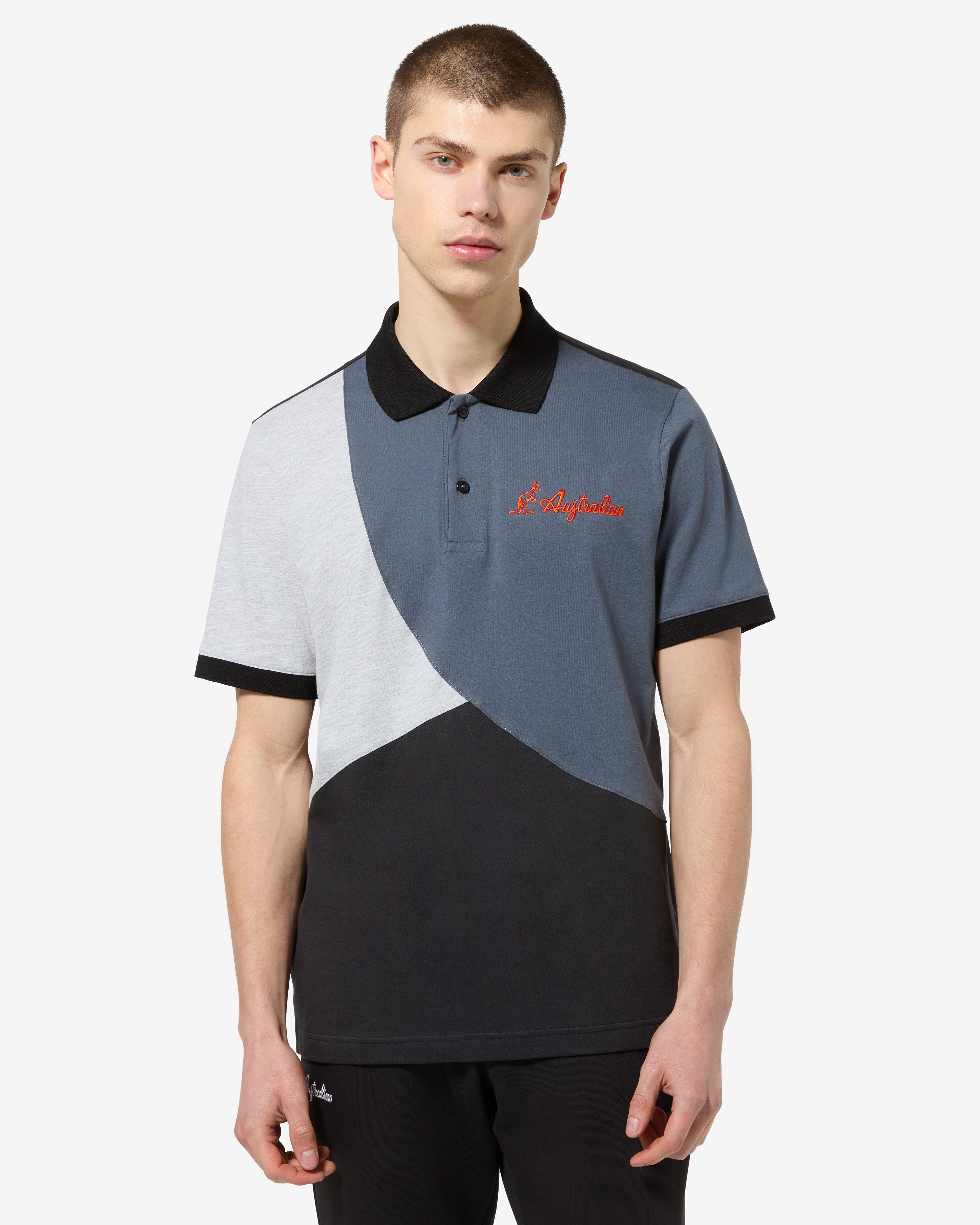 australian-anti-gravity-polo-shirt-in-cotone-regular-fit-nero image 1