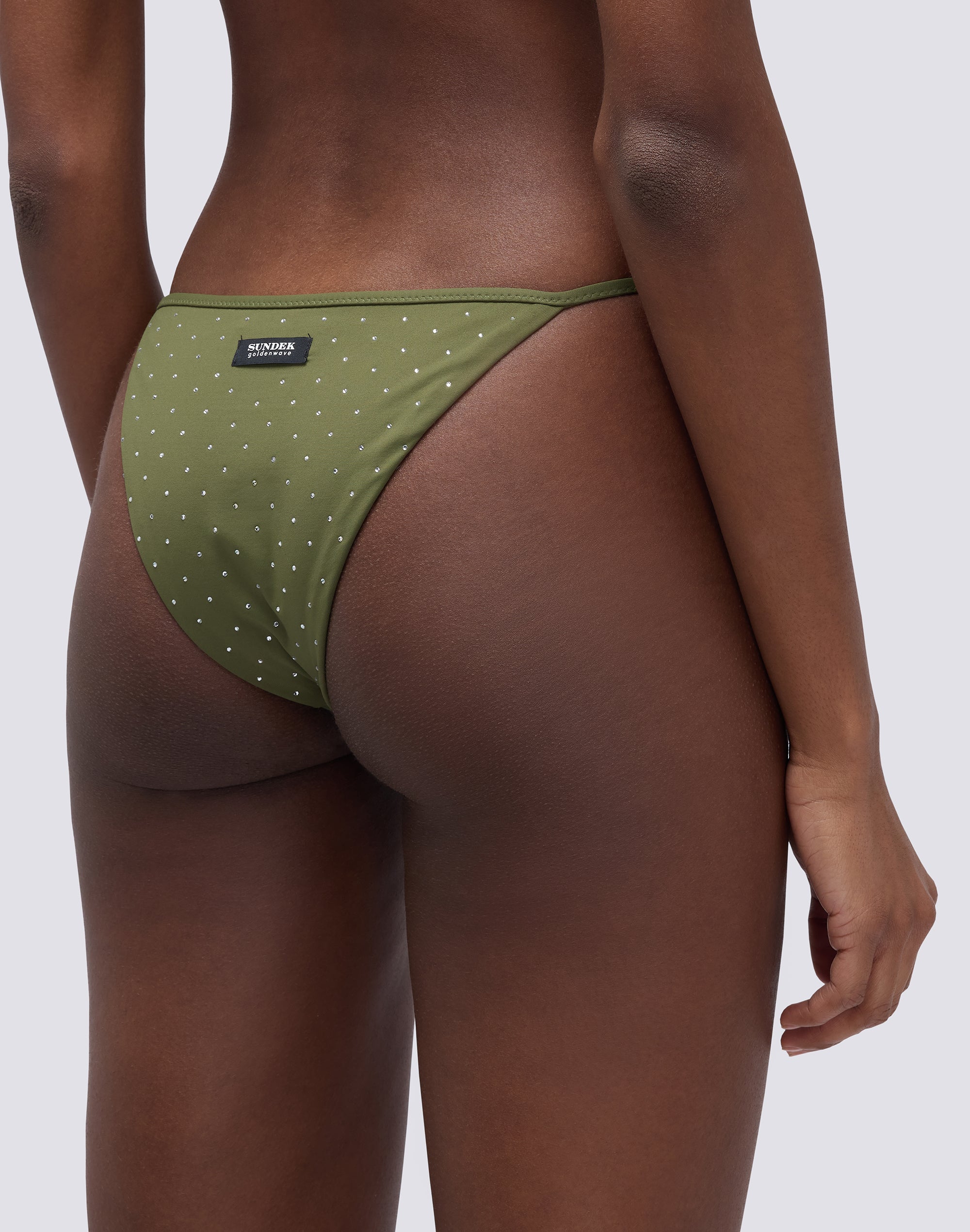 sundek-keer-slip-bikini-con-laccetti-laterali-e-strass-donna image 3