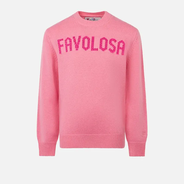 mc2-saint-barth-danya-maglia-girocollo-bambina-rosa-favolosa-strass image 1