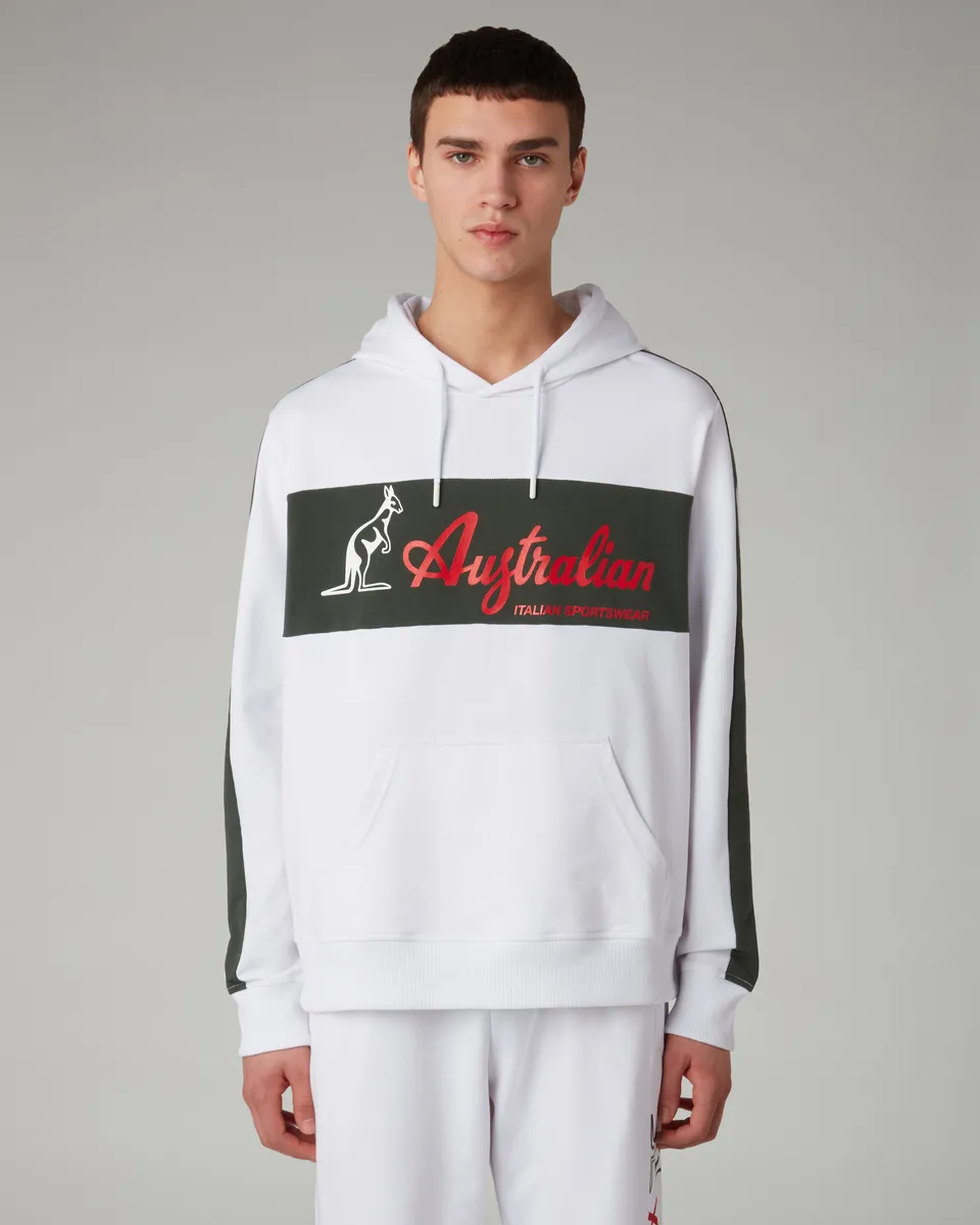 australian-elio-hoodie-felpa-cappuccio-bianca image 1
