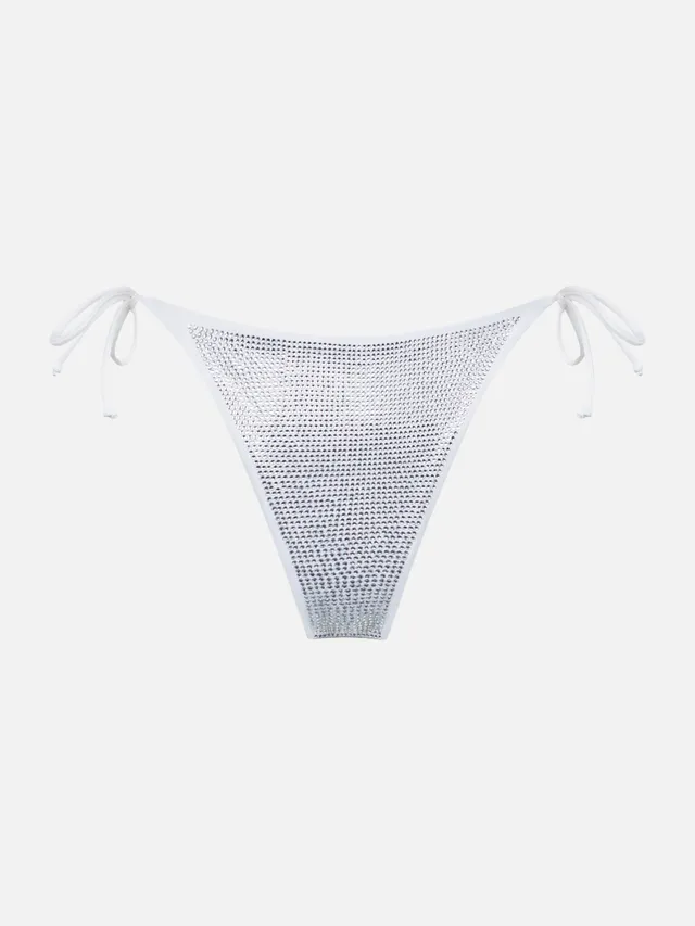 mc2-saint-barth-slip-mare-virgo-donna-bianco-con-strass-argento image 1