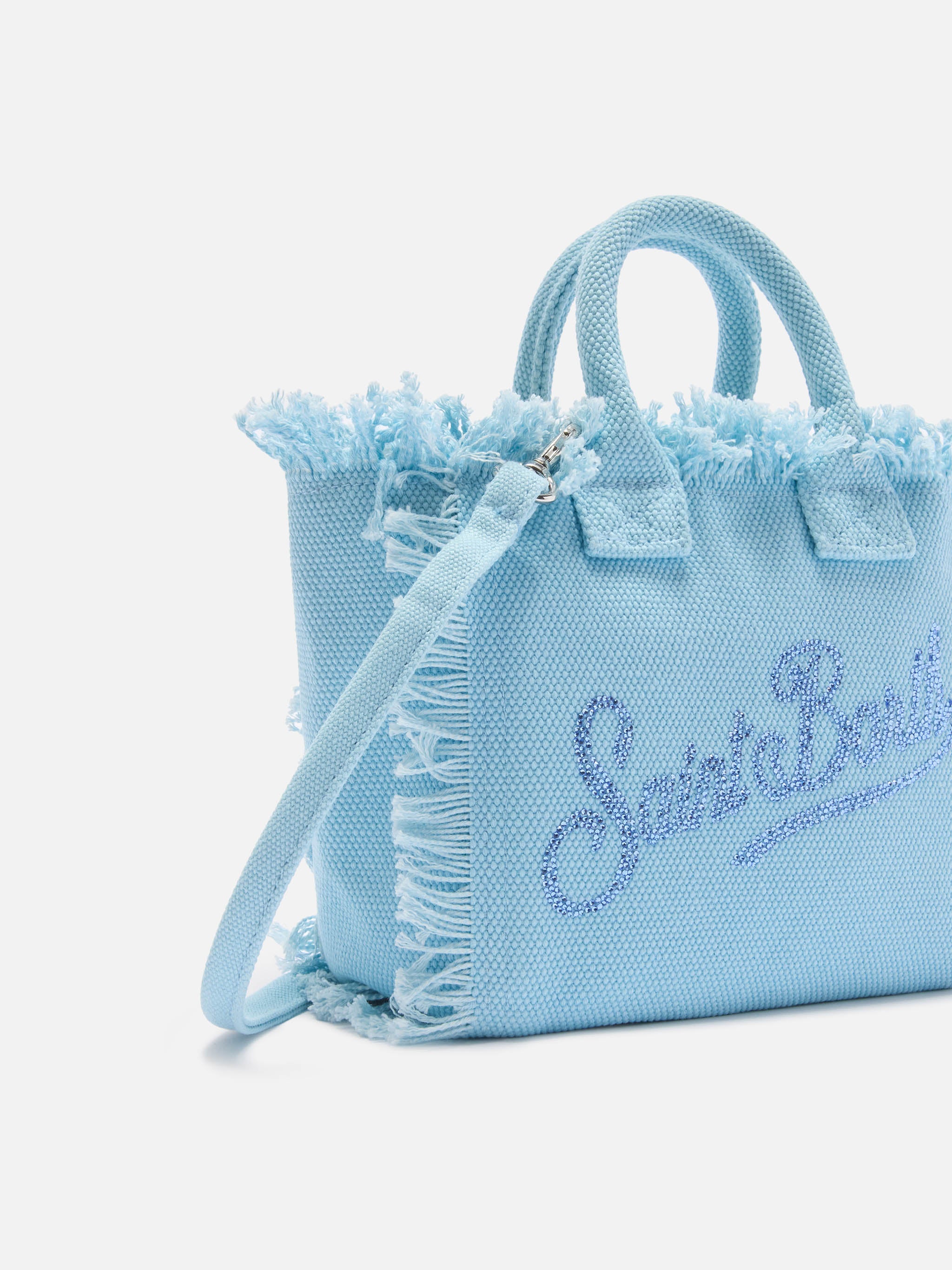 mc2-saint-barth-borsa-vanity-mini-in-canvas-azzurro-con-logo-strass image 3