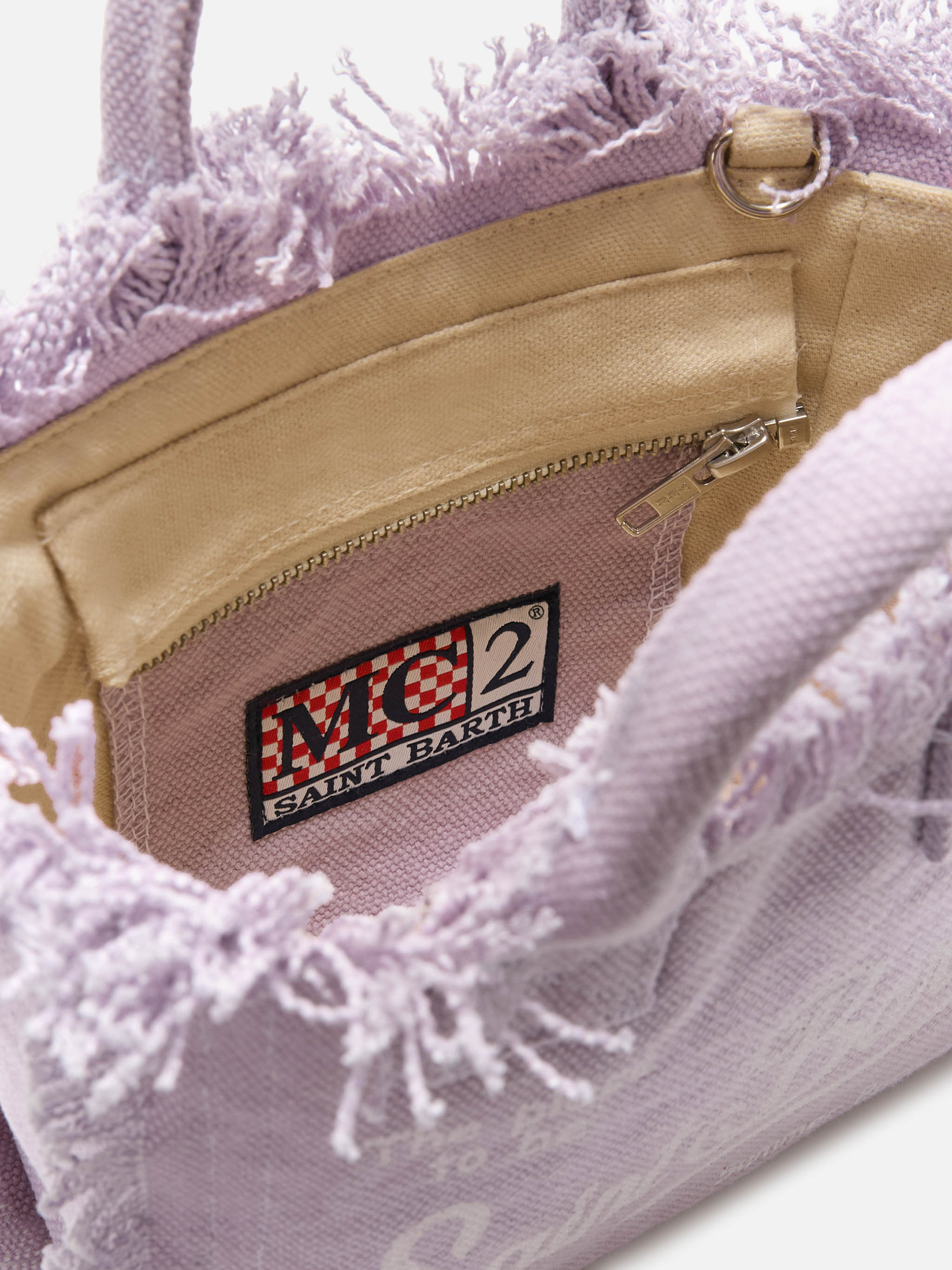 mc2-saint-barth-vanity-mini-borsa-canvas-lilla-con-frange image 4