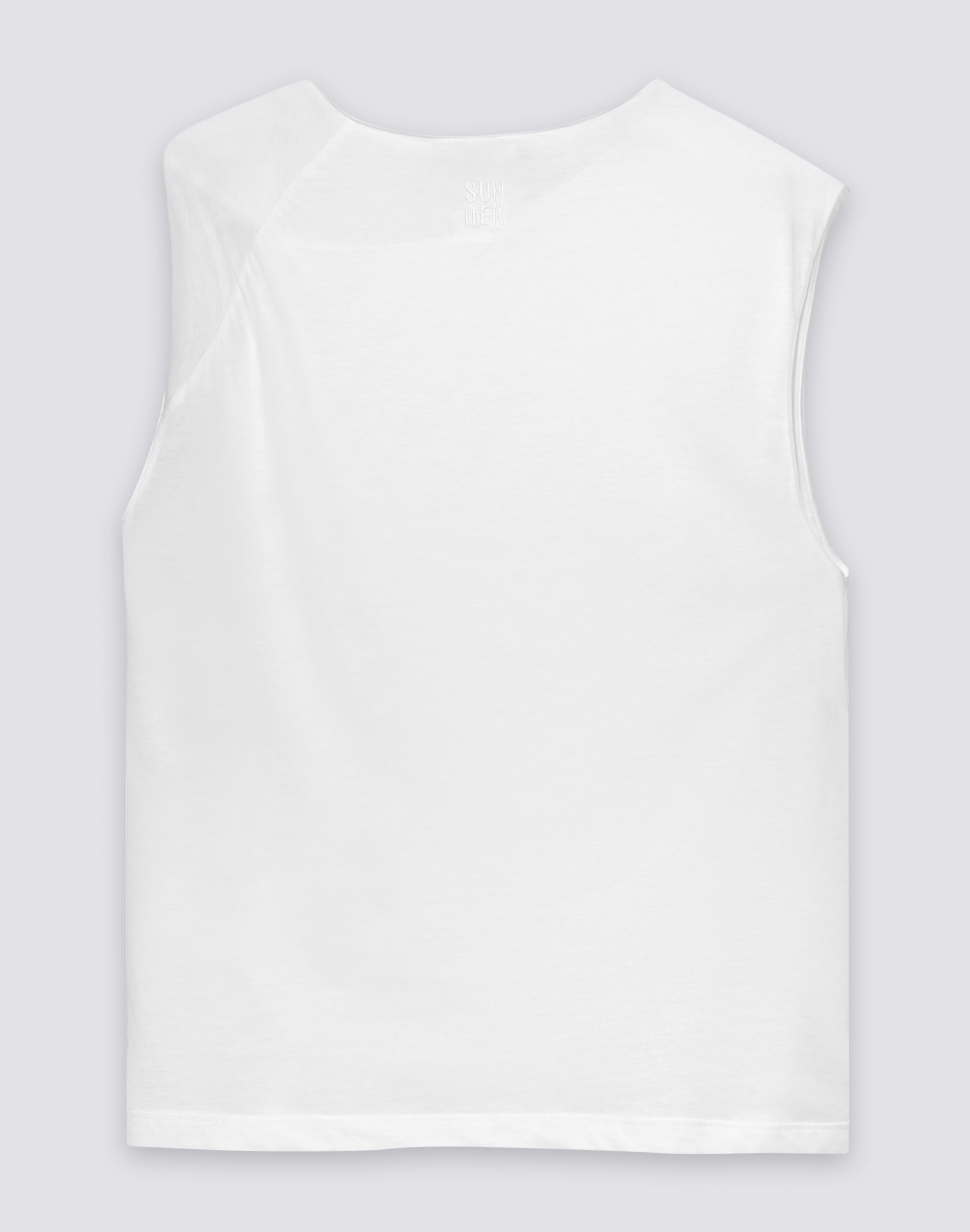 sundek-canotta-donna-in-cotone-jersey-con-nodo-sulla-spalla-2 image 2