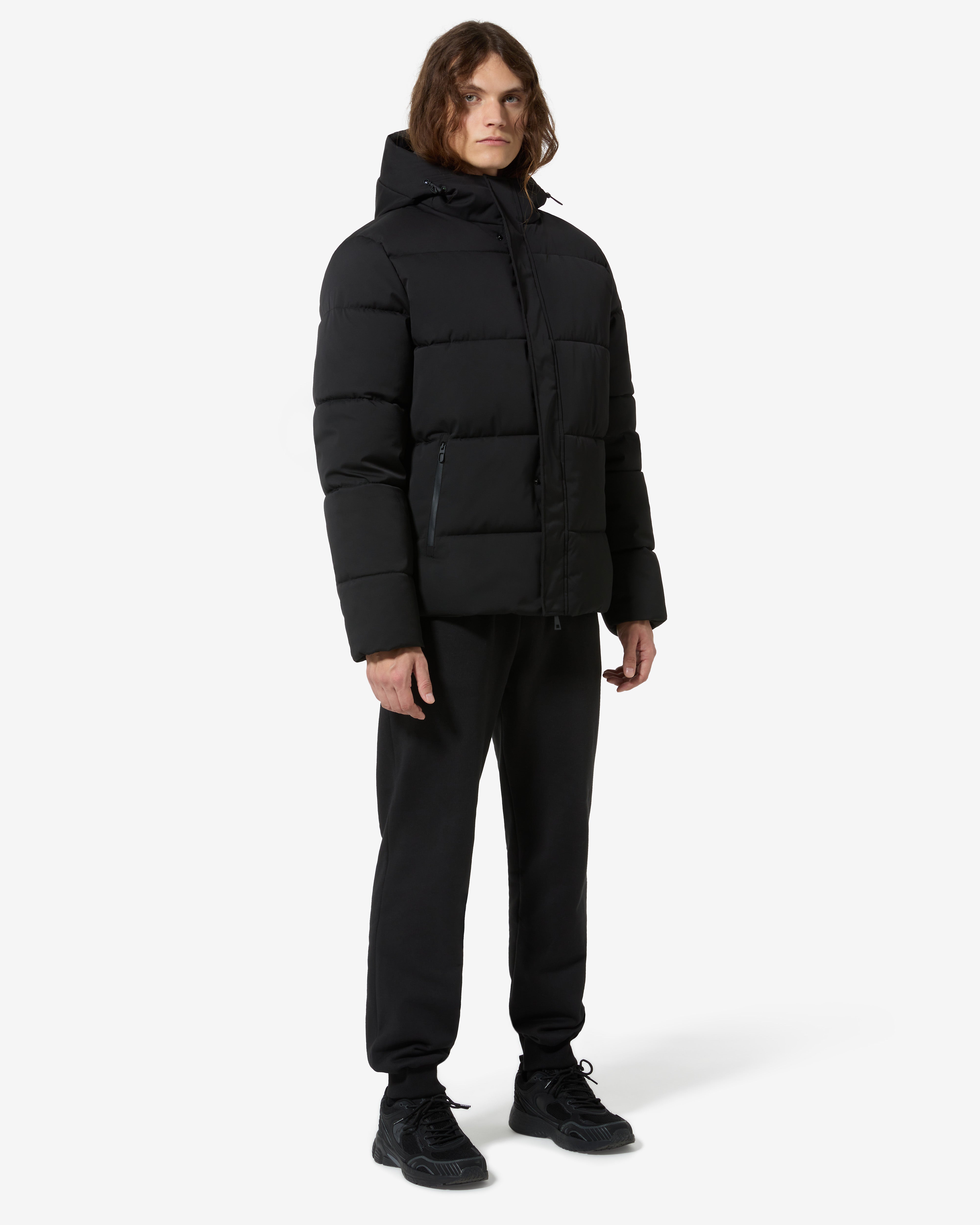 australian-jaquard-urban-jacket-giubbotto-urban-nero-con-cappuccio image 7