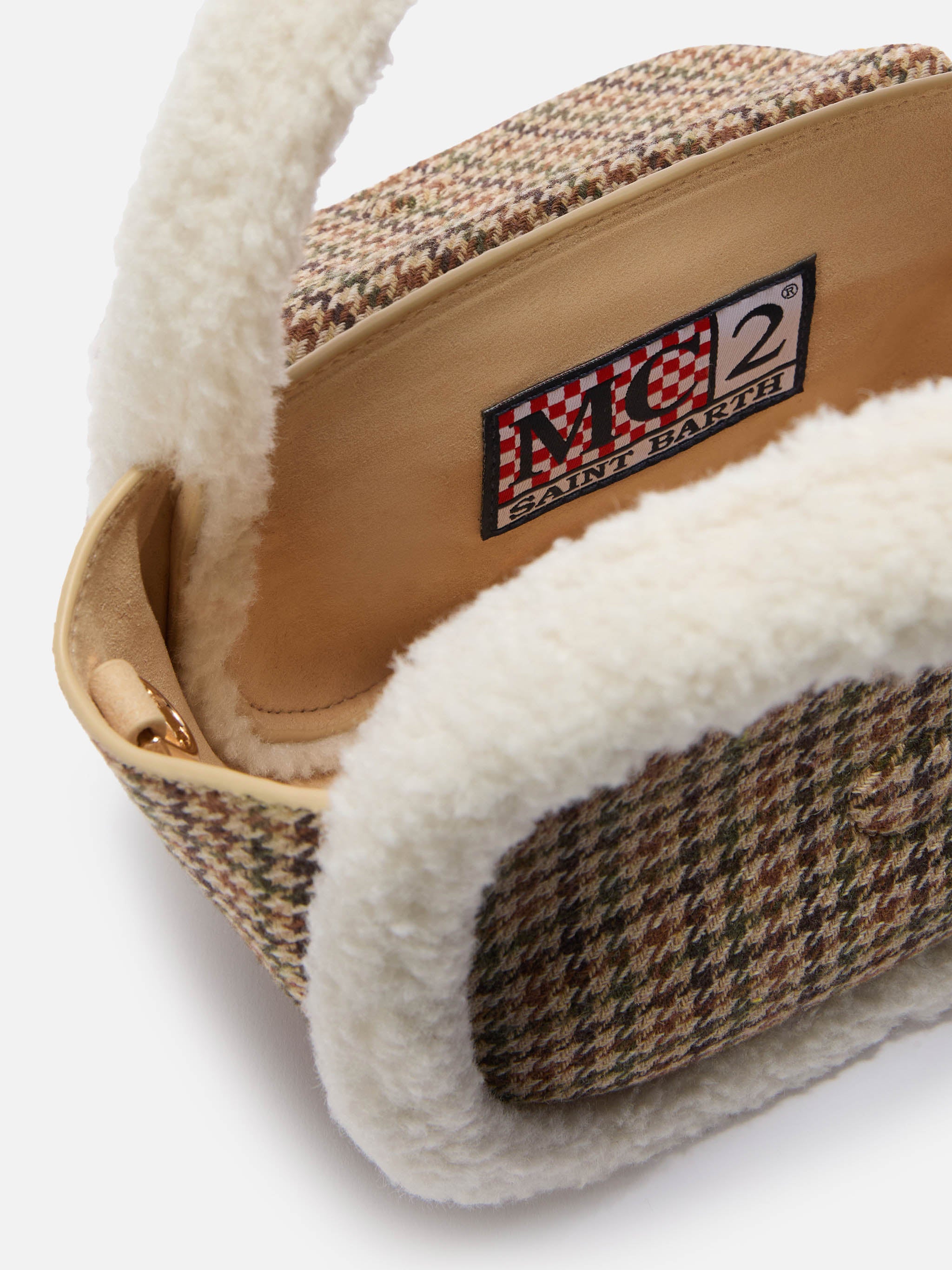 mc2-saint-barth-borsa-gilda-mutton-gild003-pied-de-poule-con-shearling image 5