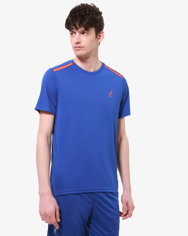 australian-t-shirt-ace-maglietta-tennis-tecnica-royal-blu image 1