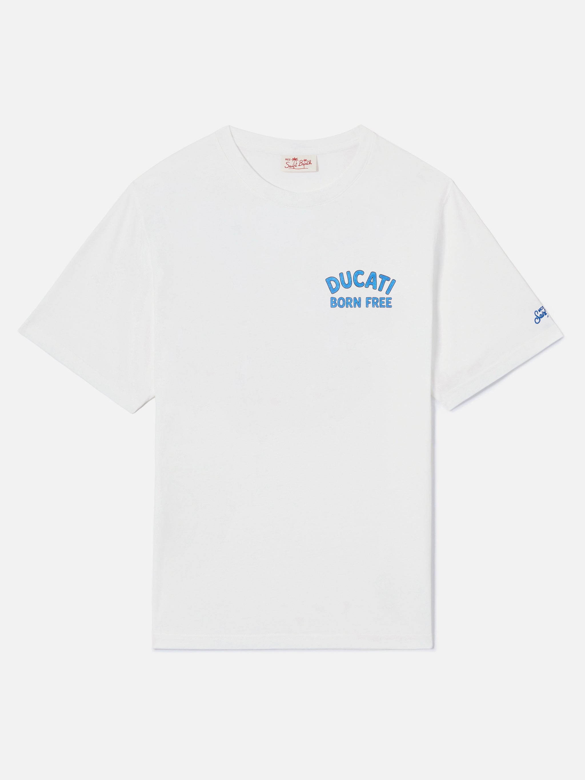 mc2-saint-barth-t-shirt-portland-bianca-con-stampa-ducati-born-free-edizione-spe image 5
