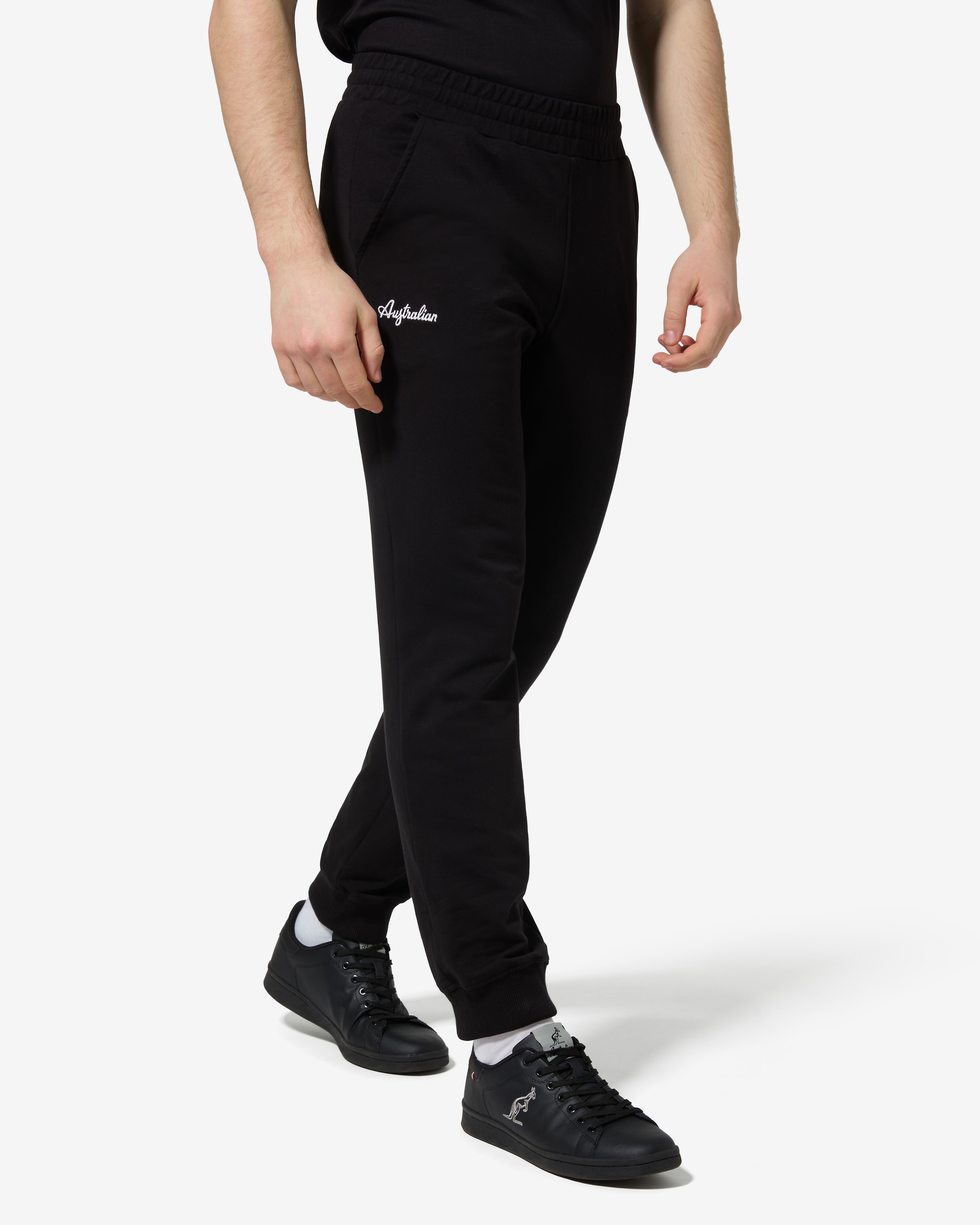 australian-essential-camomaps-track-pant-nero-in-felpa-elasticizzata image 3