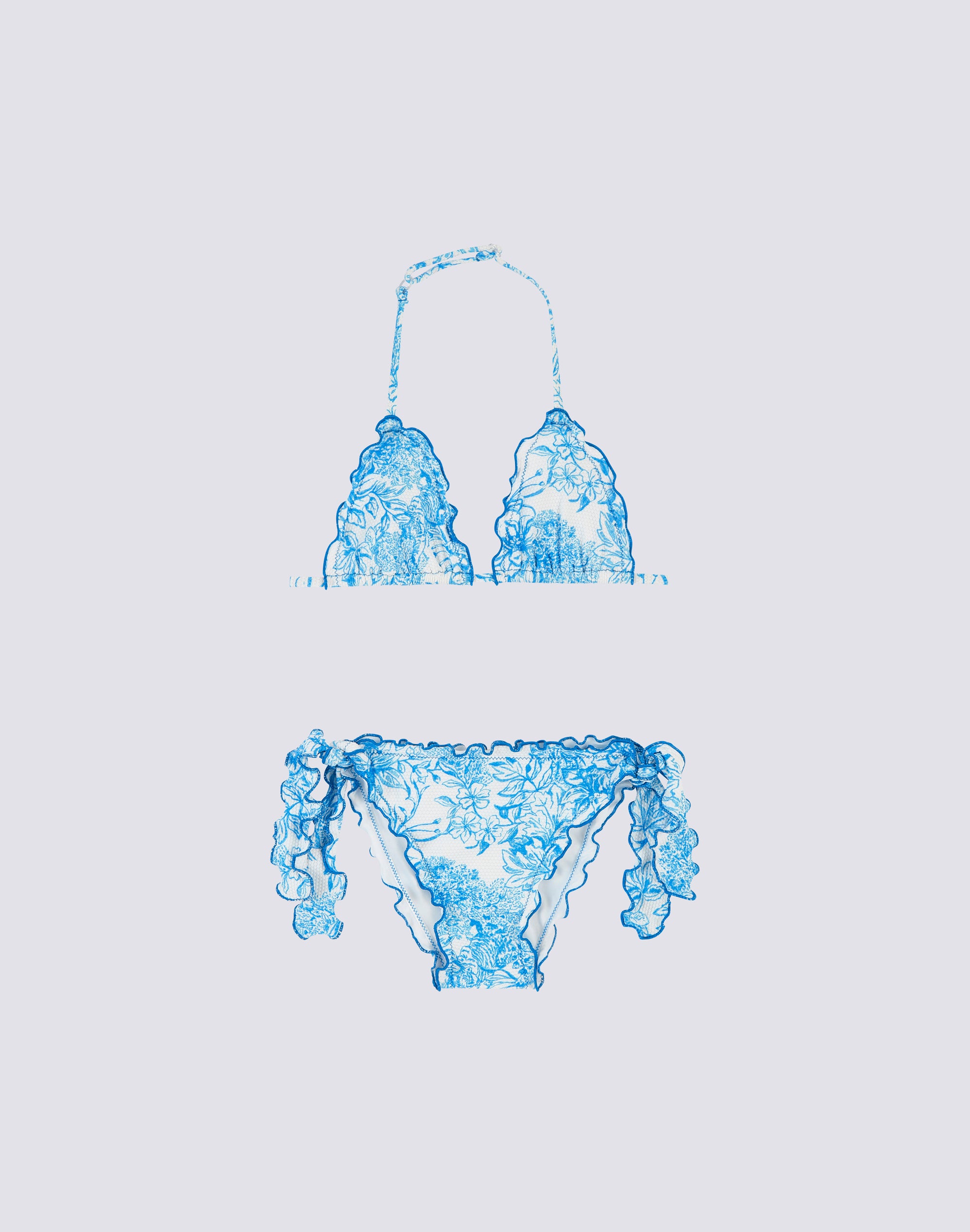 sundek-mini-bikini-bambina-magnolia-fleur-de-joie-piquet-triangolo image 1