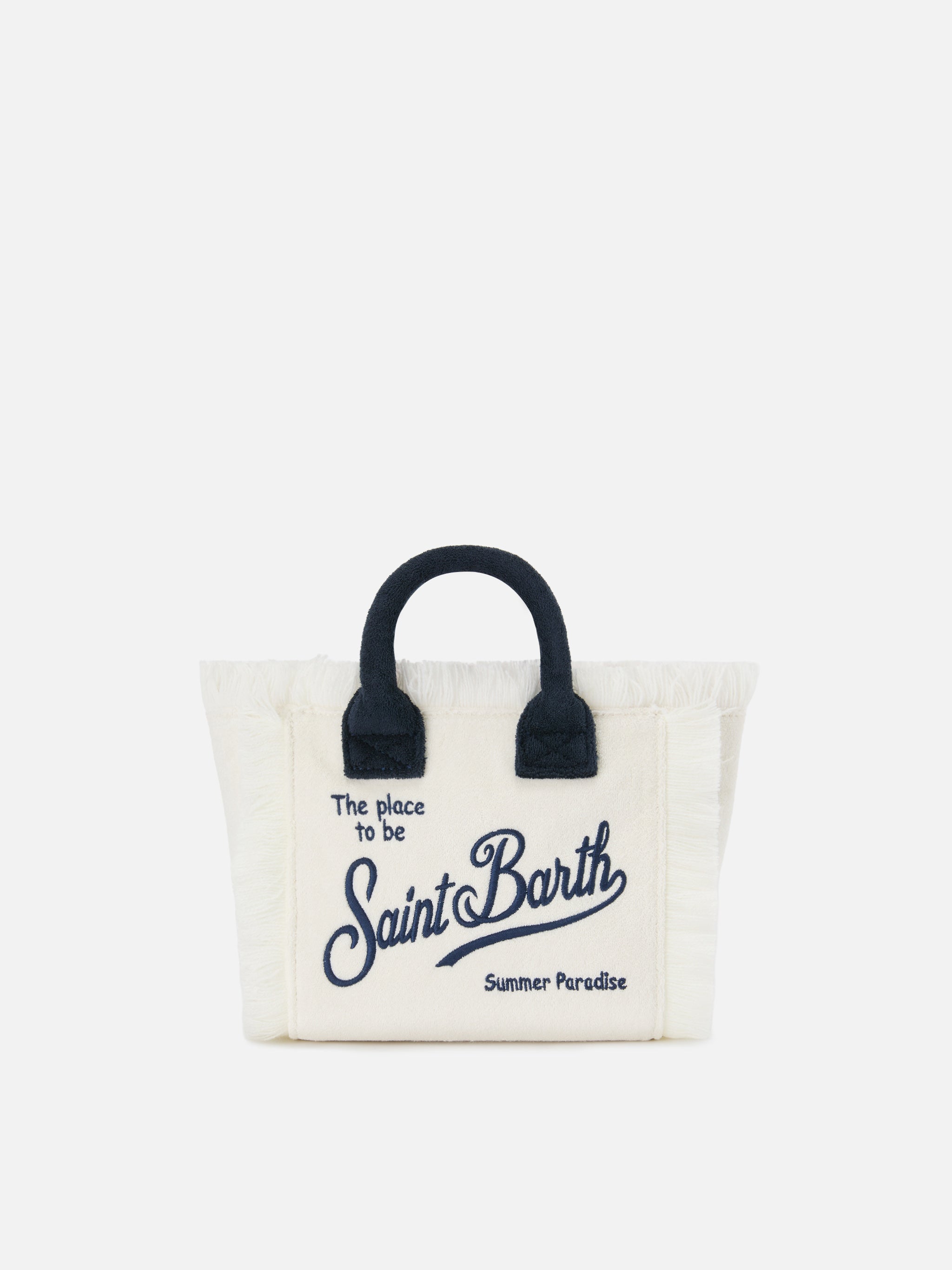 mc2-saint-barth-borsa-vanity-mini-in-spugna-bianca-con-logo-ricamato image 1