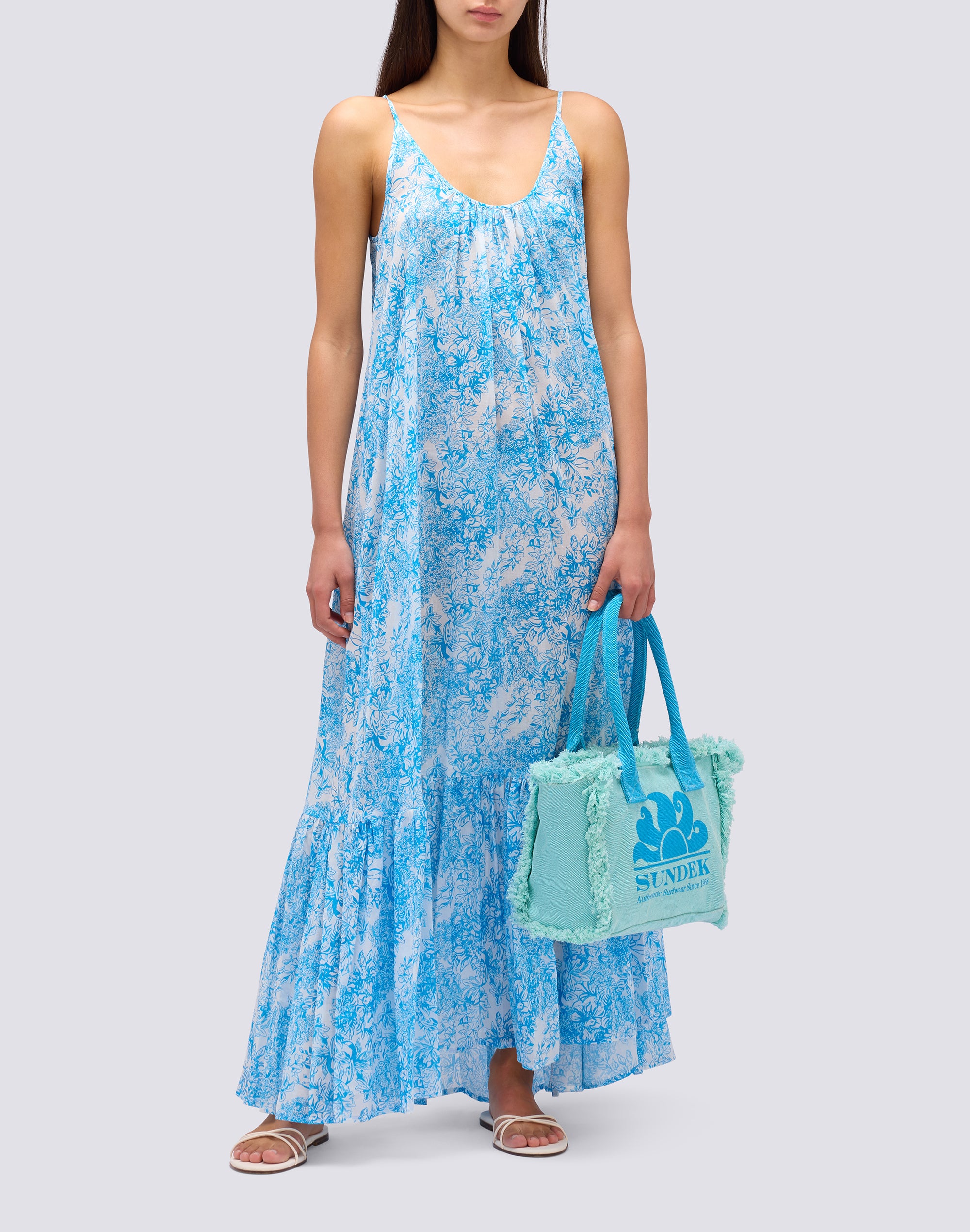 sundek-abito-lungo-donna-stampa-fleur-de-joie image 4
