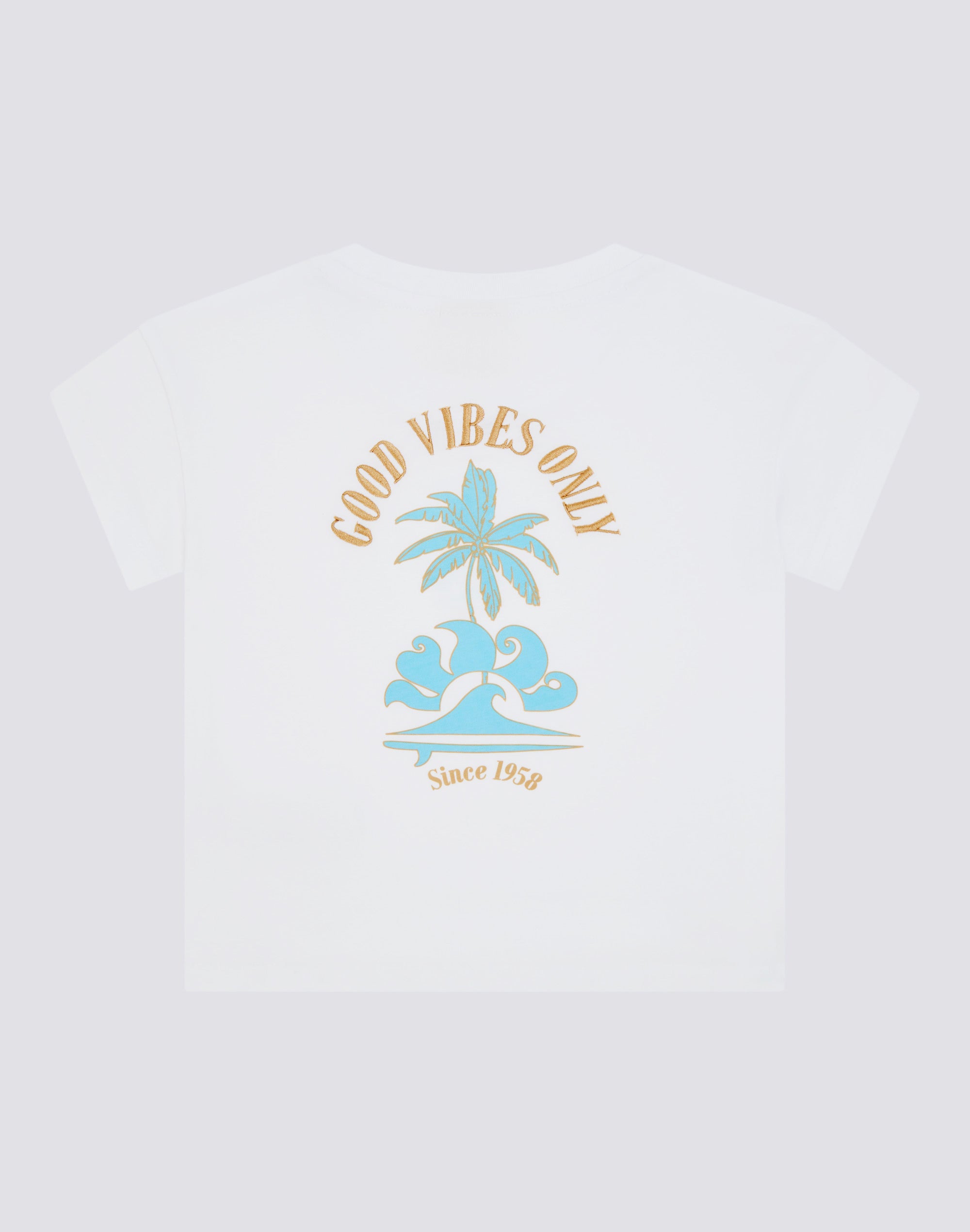 sundek-comfort-t-shirt-bambina-good-vibes-only-stampa-back image 1