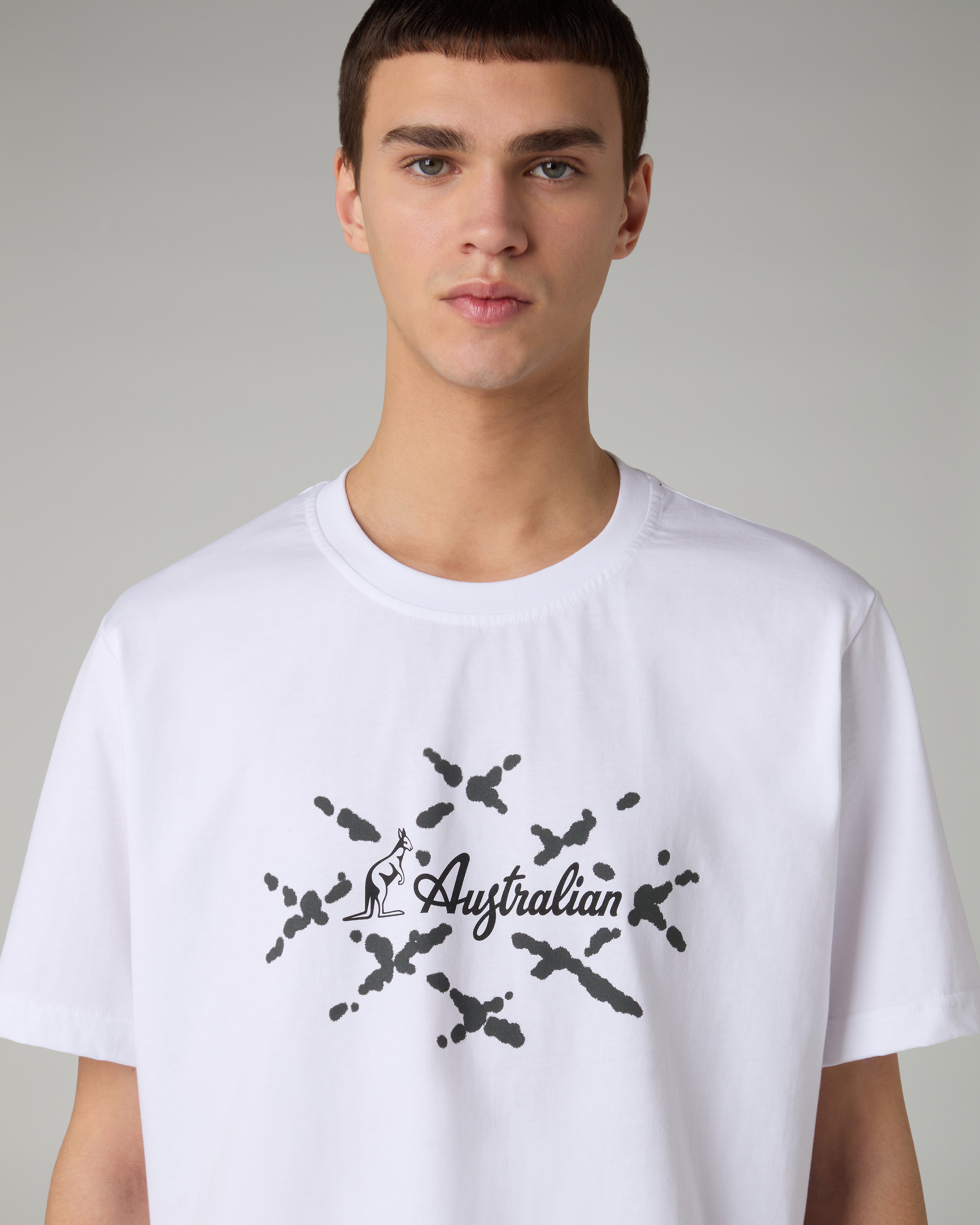 australian-cage-cotton-t-shirt-bianca-regular-fit-made-in-italy image 4