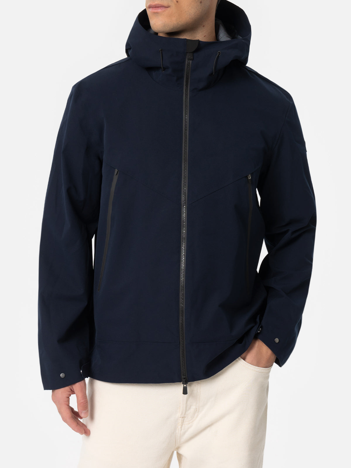 mc2-saint-barth-parson-giacca-uomo-tecnico-3-layer-blu-navy-con-cappuccio image 1