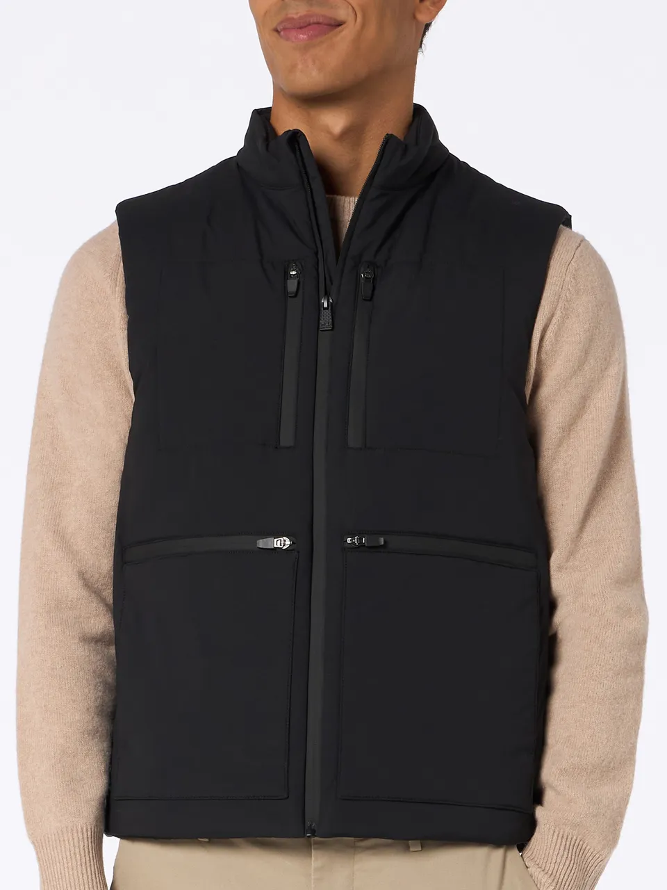 mc2-saint-barth-vonn-gilet-imbottito-tecnico-nero-uomo image 1