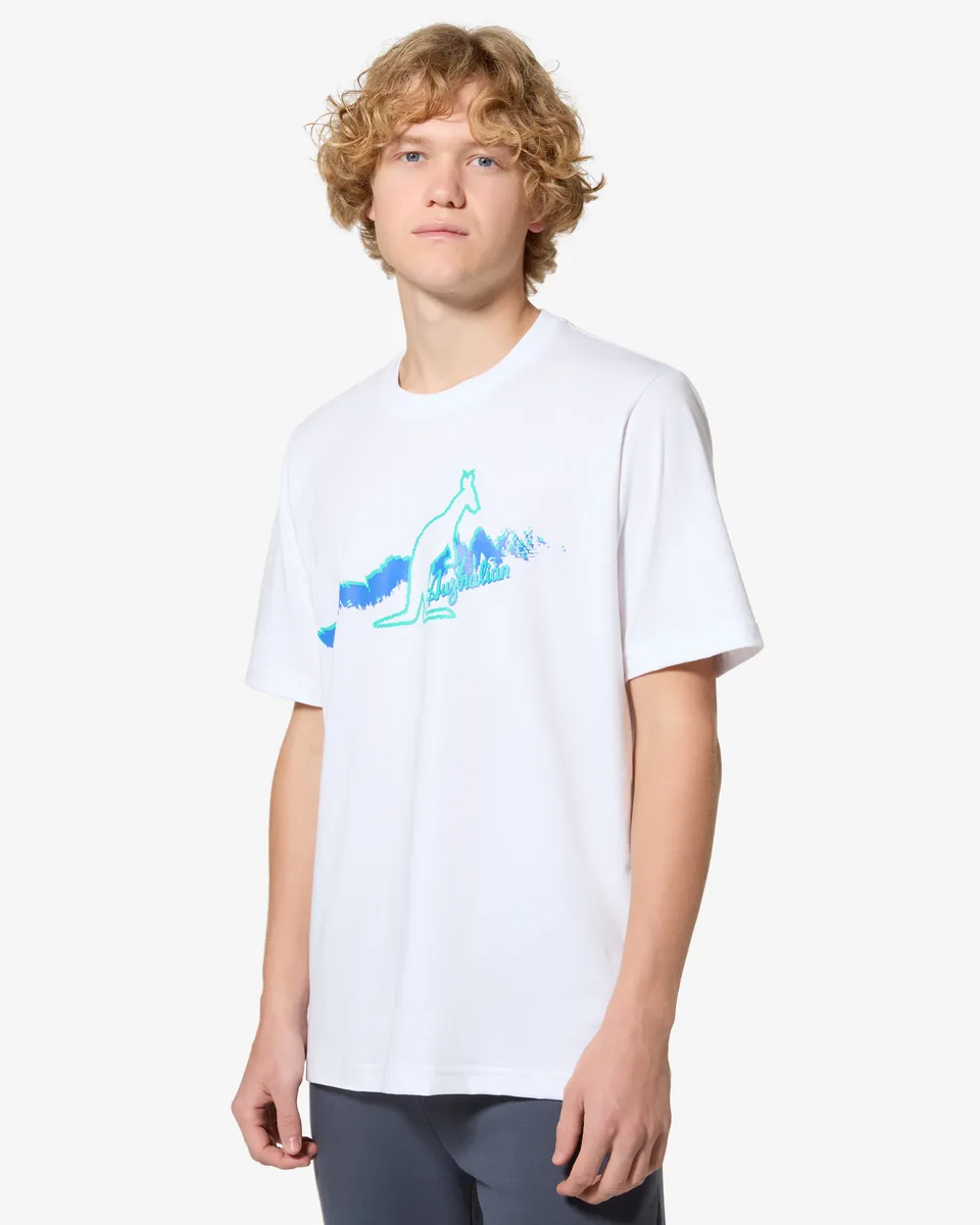 australian-road-t-shirt-australian-archive-t-shirt-cotone-bianca image 1