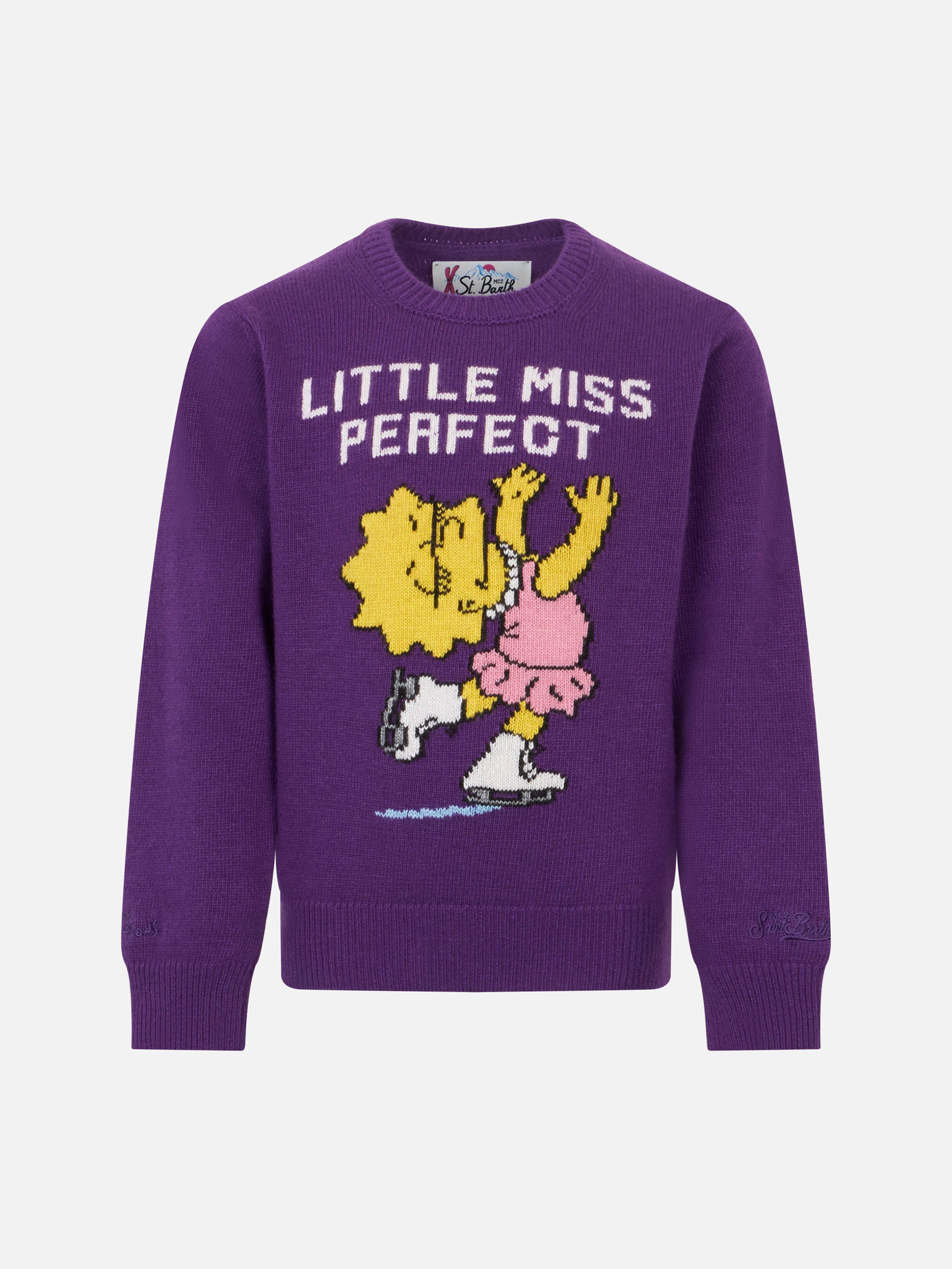 mc2-saint-barth-maglione-bambina-girocollo-lisa-simpson-viola-edizione-speciale- image 1