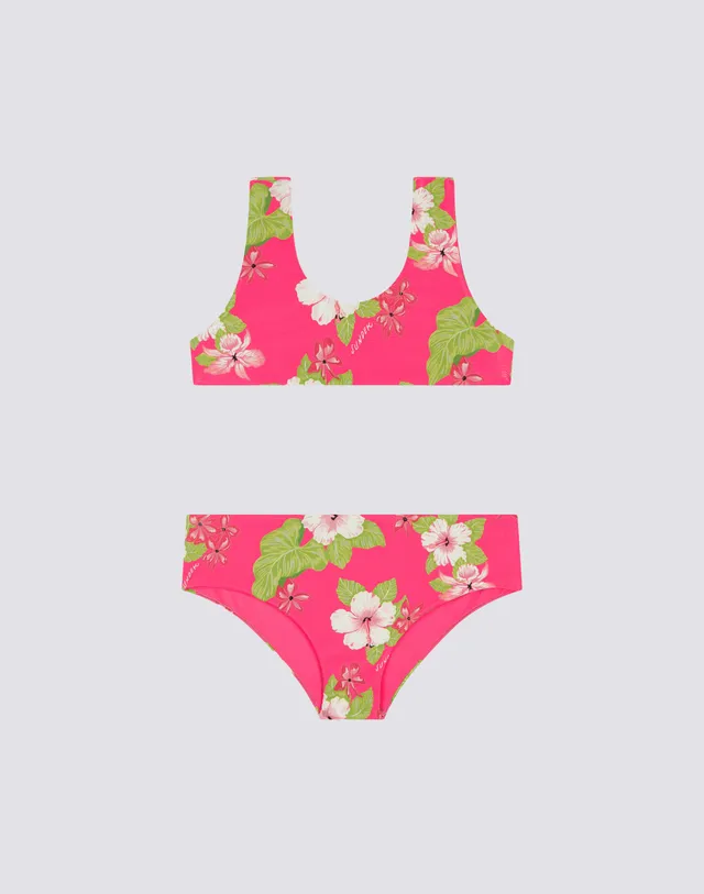 sundek-jennifer-mini-bikini-bambina-dreamy-hawaii-top-sportivo-slip-fisso image 1