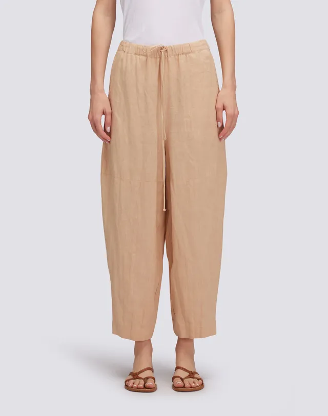 sundek-pantaloni-lunghi-in-lino-donna-con-vita-elasticizzata image 1