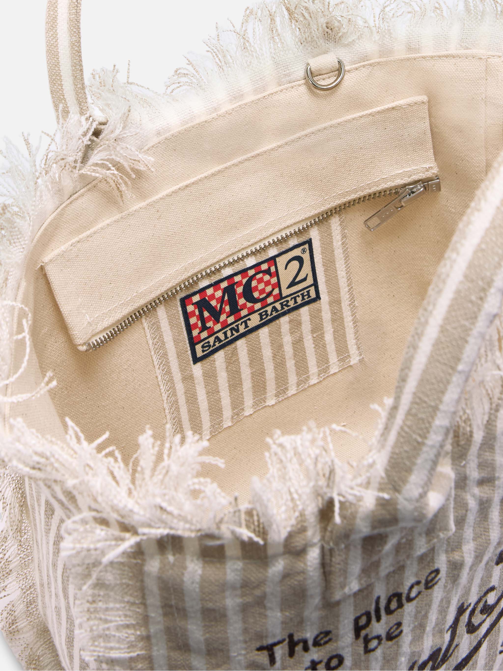mc2-saint-barth-borsa-colette-in-lino-a-righe-beige-e-bianche-con-frange image 4