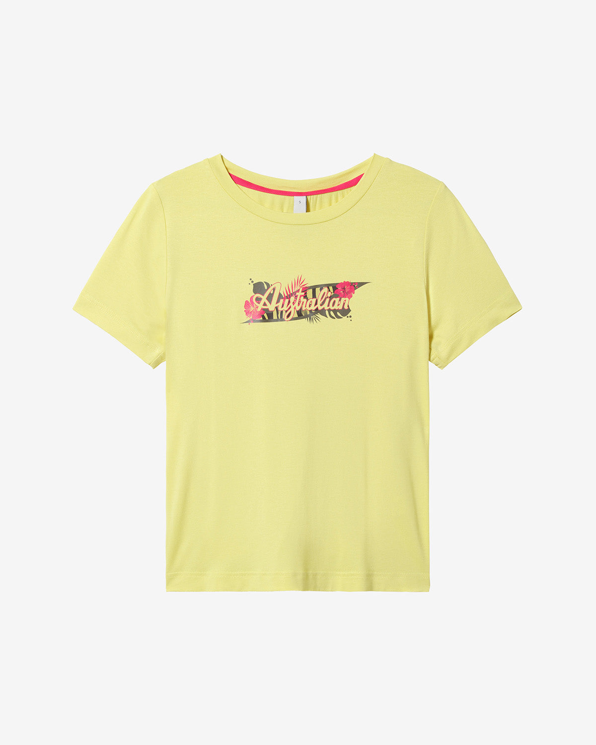 australian-logo-flowers-t-shirt-jersey-lime image 3