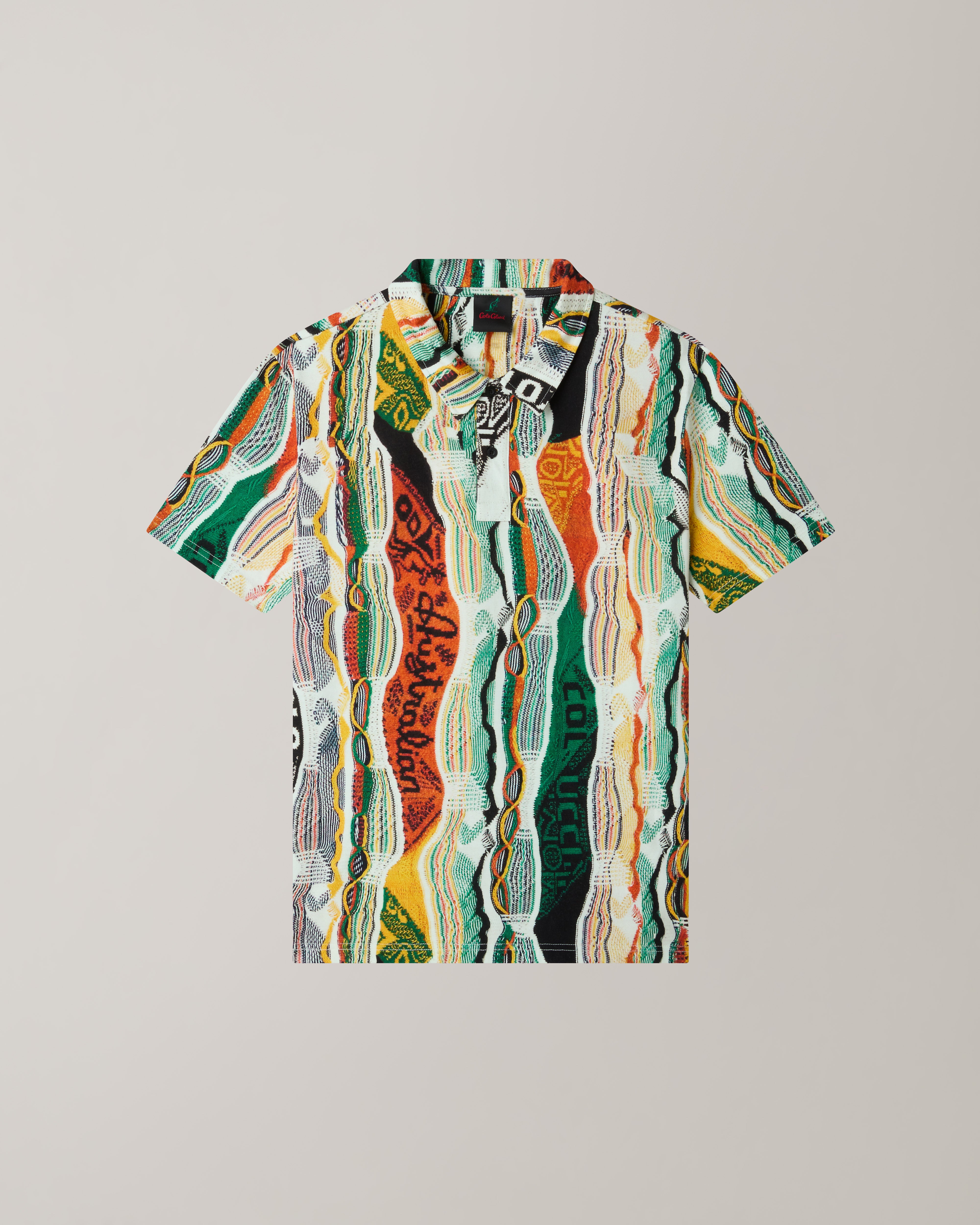 australian-knit-effect-polo-shirt-bianco-carlo-colucci-x-australian image 5