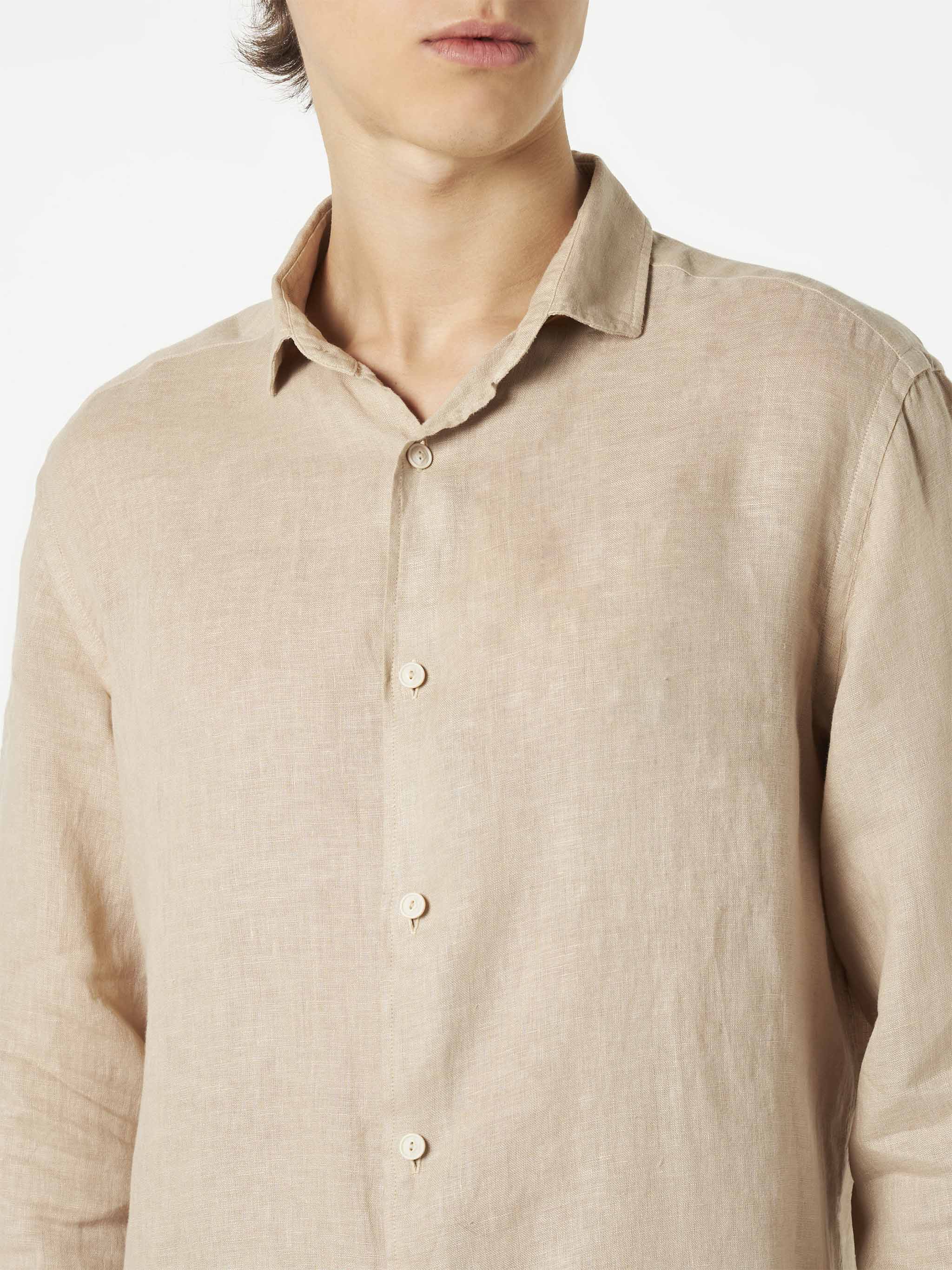 mc2-saint-barth-pamplona-camicia-uomo-lino-beige image 2