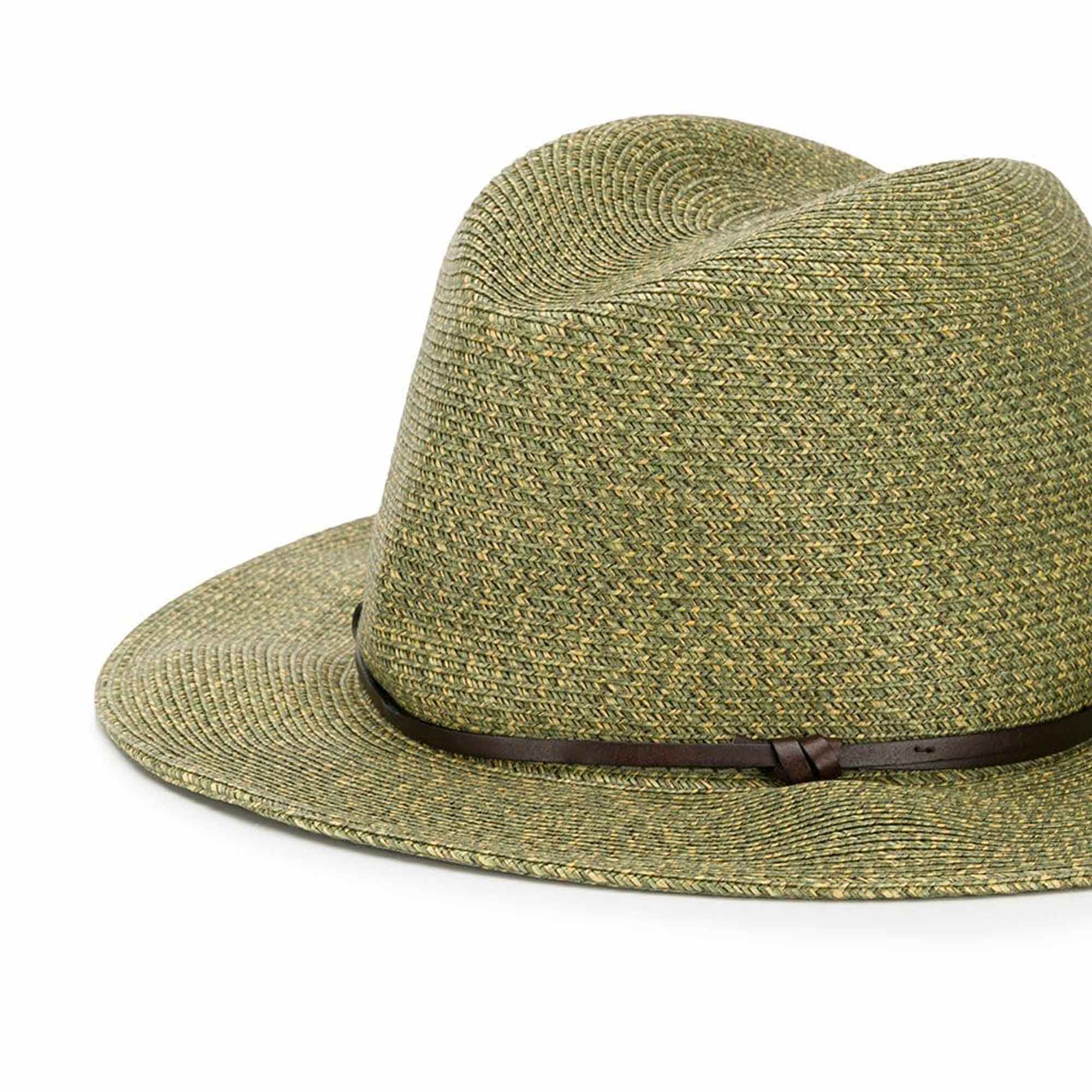 mc2-saint-barth-cappello-militare-unisex-in-fibra-di-carta-verde-stile-cowboy image 2